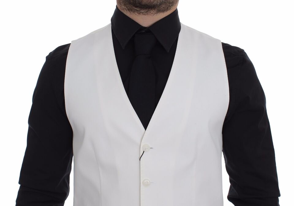 Dolce & Gabbana Vit Kavaj i Bomull och Sidenblandning