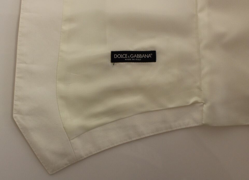 Dolce & Gabbana Vit Kavaj i Bomull och Sidenblandning