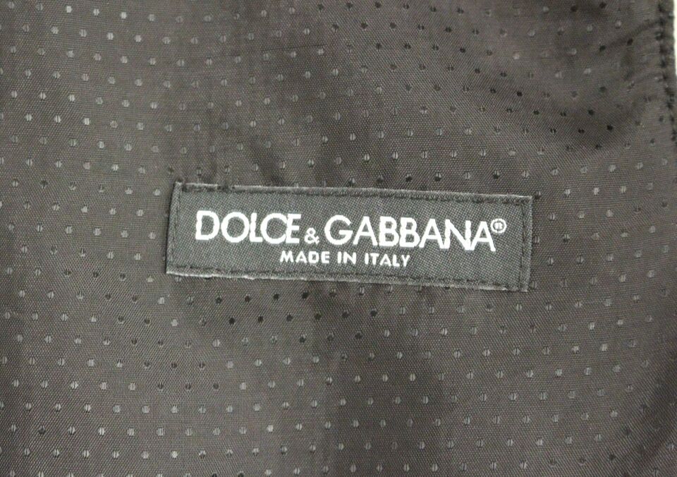 Dolce & Gabbana grå ullblandningslogoväst Gilet Weste