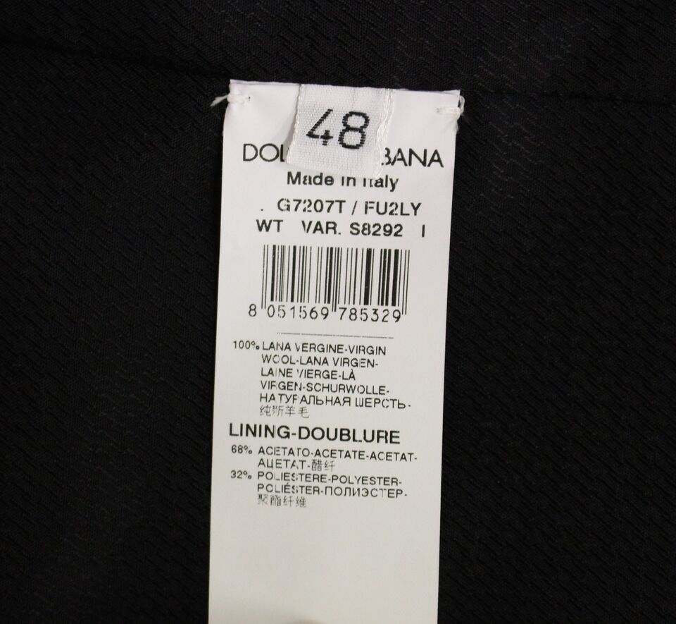 Dolce & Gabbana Grå Ull Formell Klänning Väst Väst