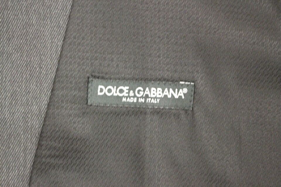 Dolce & Gabbana Grå Ull Formell Klänning Väst Väst