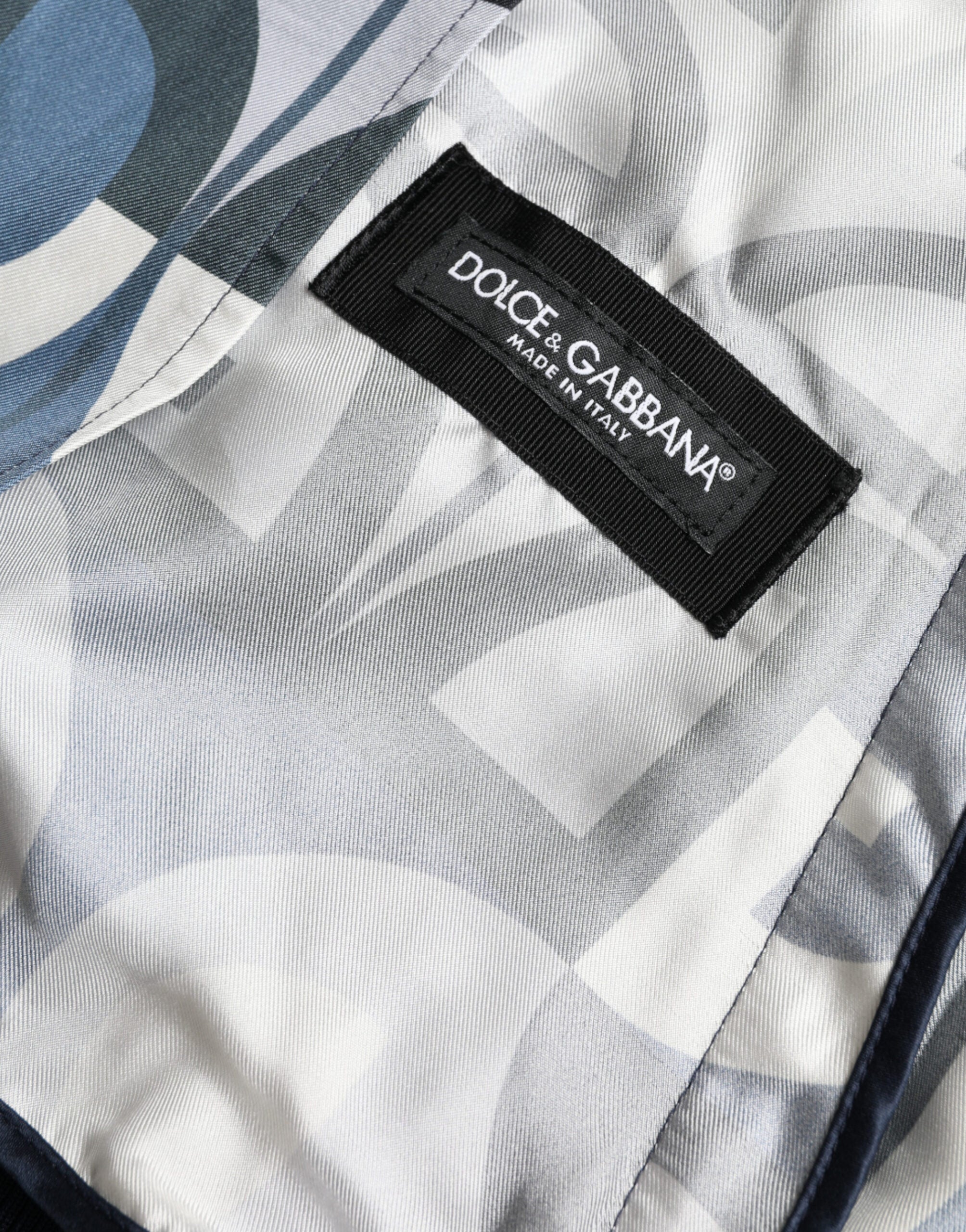 Dolce & Gabbana Multicolor Logo Print Bomber Blouson Jacka