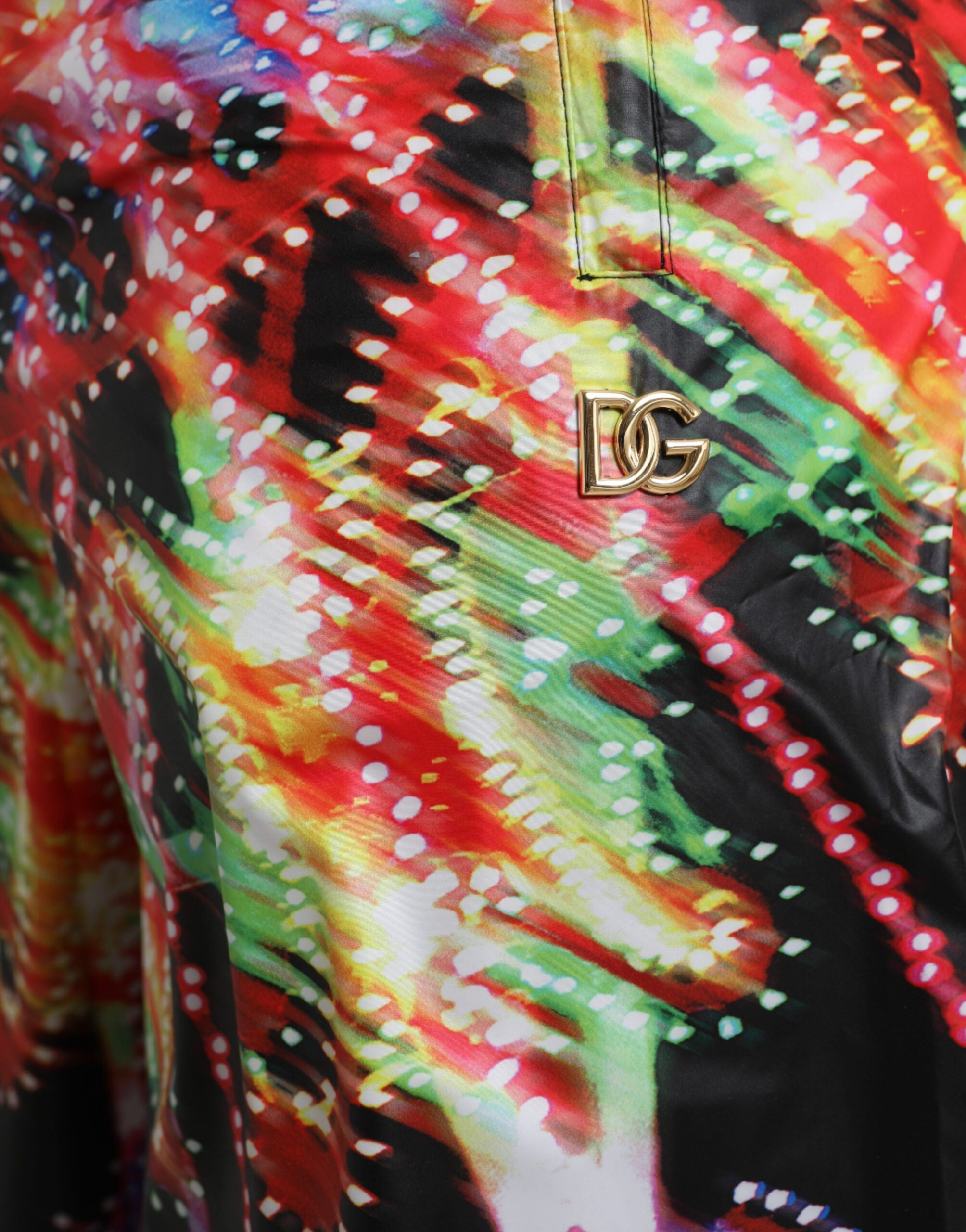 Dolce & Gabbana multicolor armaturtryck herr bermudashorts