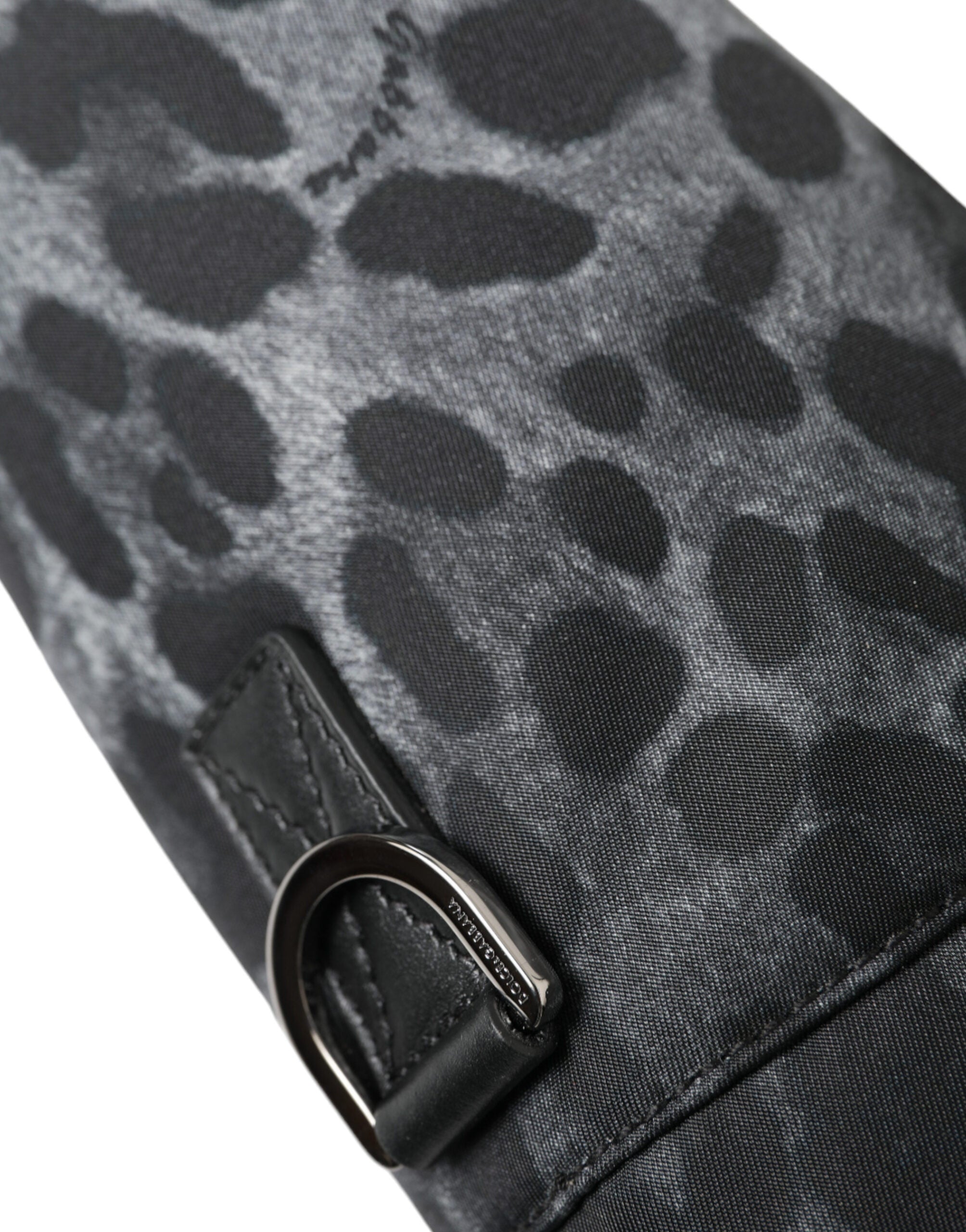 Dolce & Gabbana Svart Leopard Rund Smal Tote Flaskhållarväska