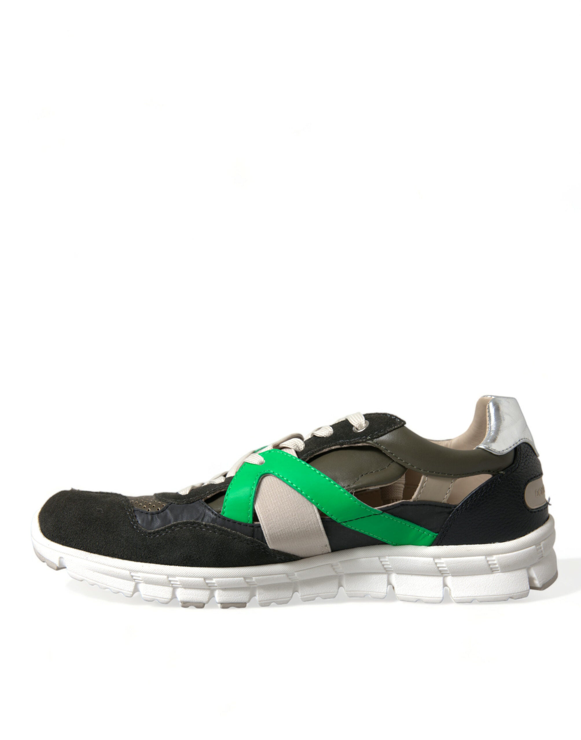 Dolce & Gabbana Låga Sneakers i Läder och Mocka i Flerfärg