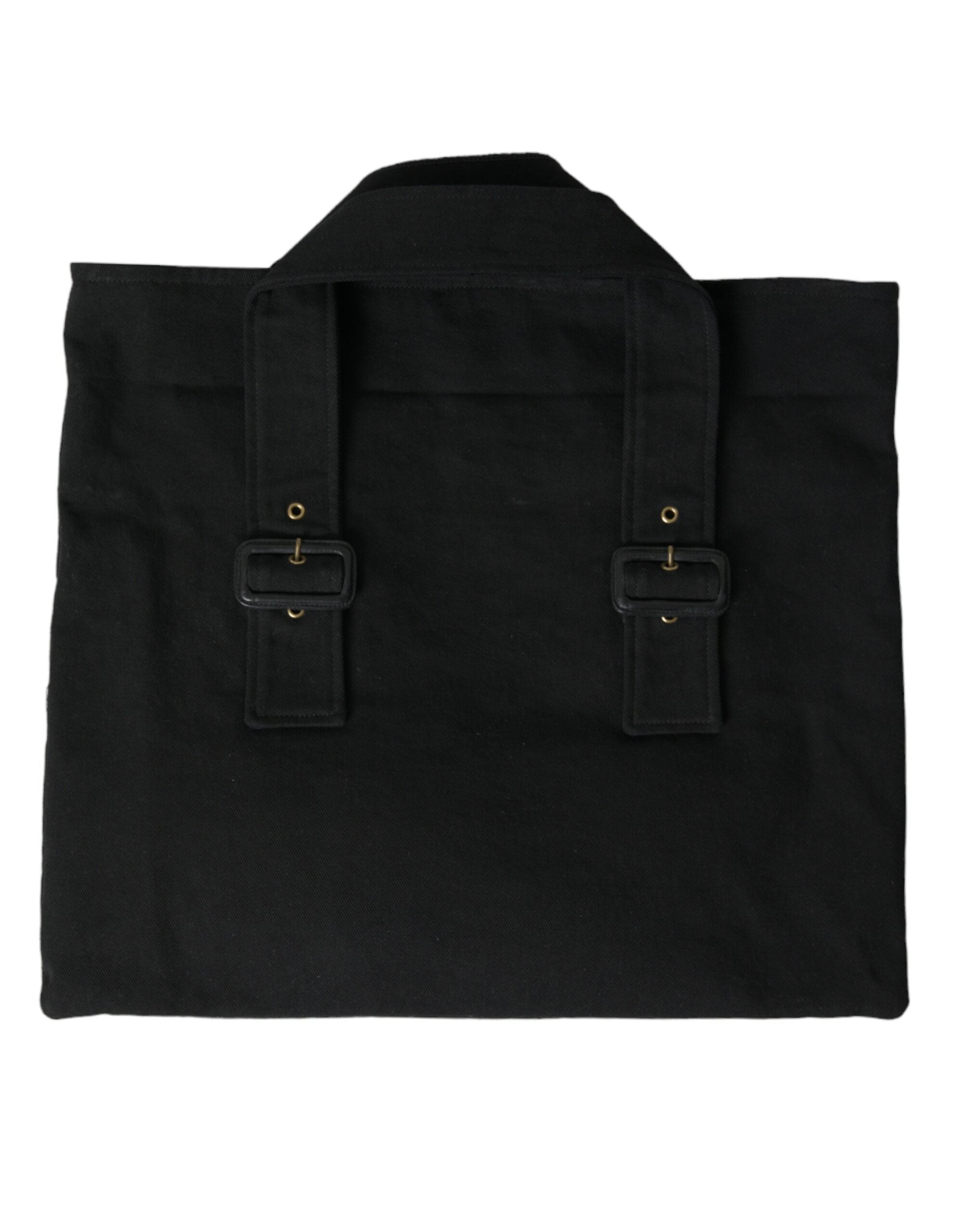 Miu Miu svart canvas denim logotyp axelväska