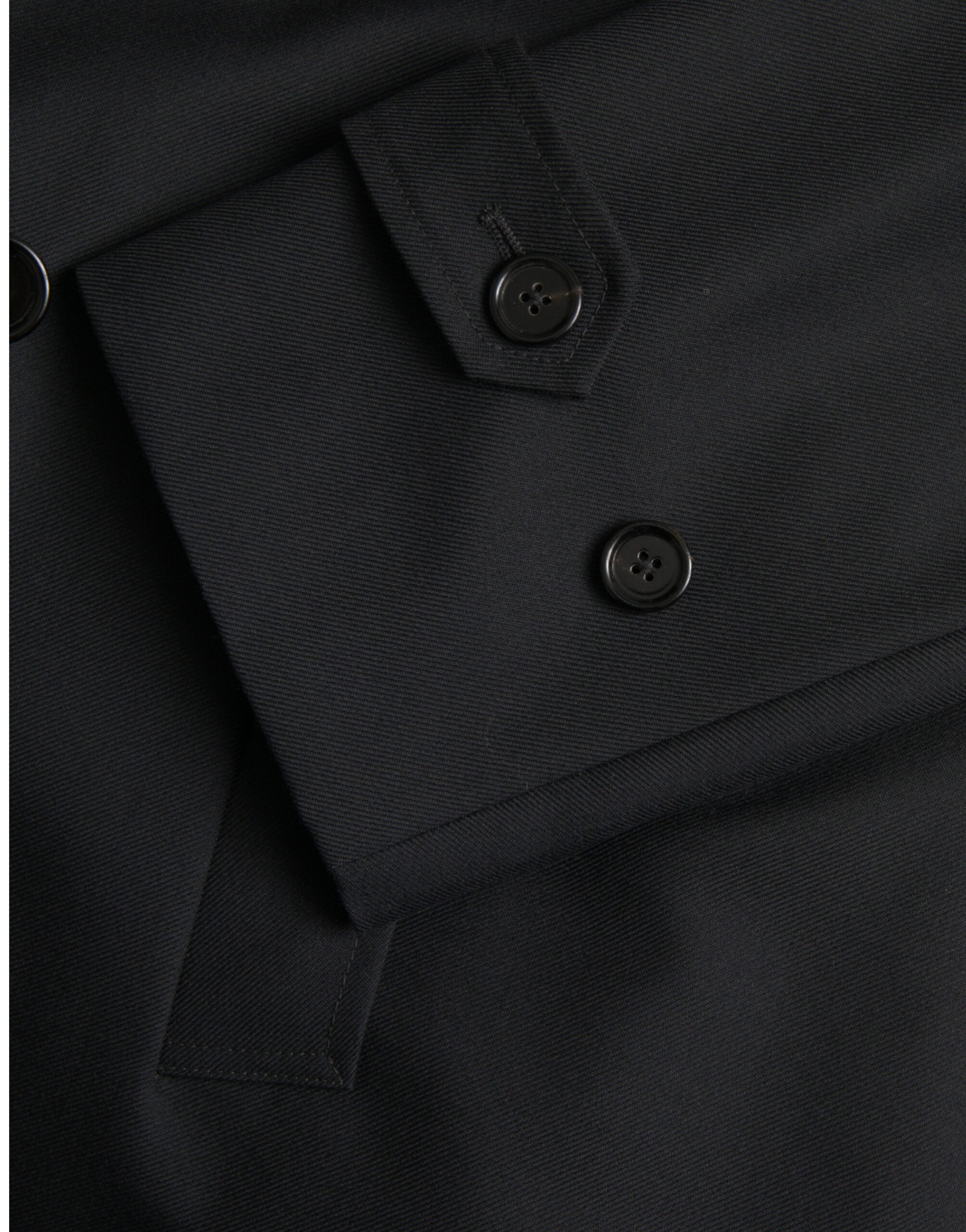 Dolce & Gabbana svart dubbelknäppt trenchcoatjacka