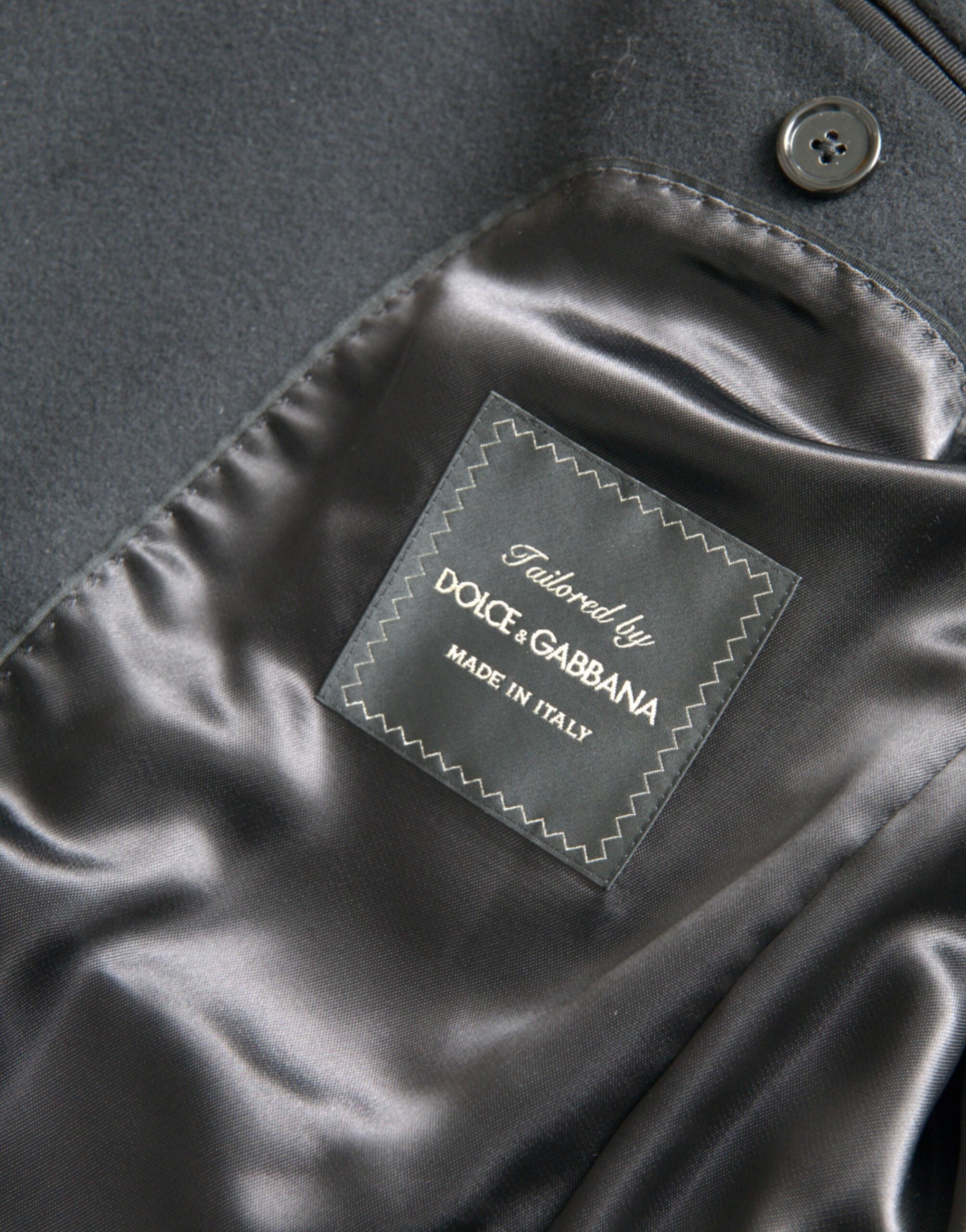 Dolce & Gabbana svart enkelknäppt trenchcoatjacka