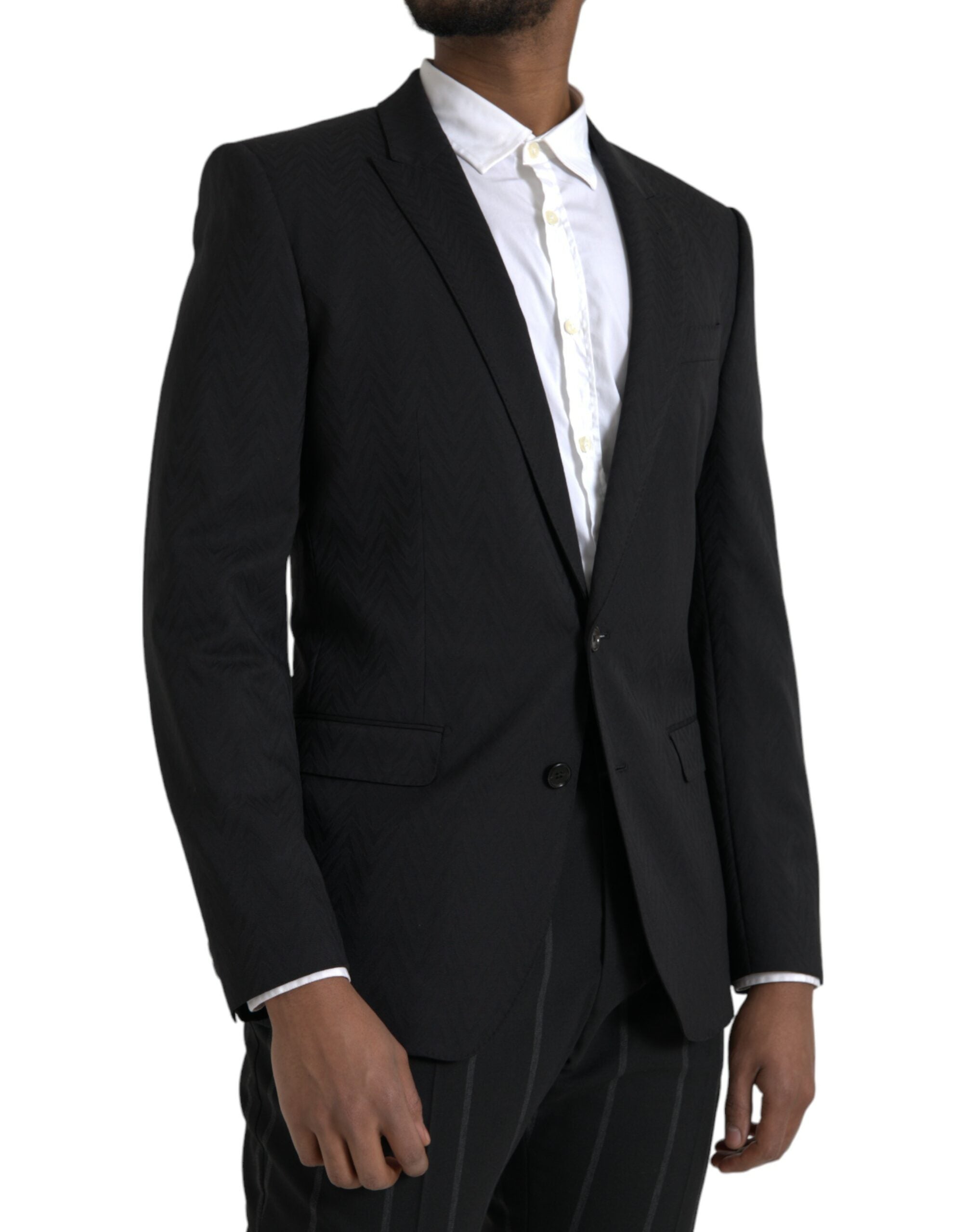 Dolce & Gabbana Svart MARTINI Slim Fit Jacka Kavaj Kavaj