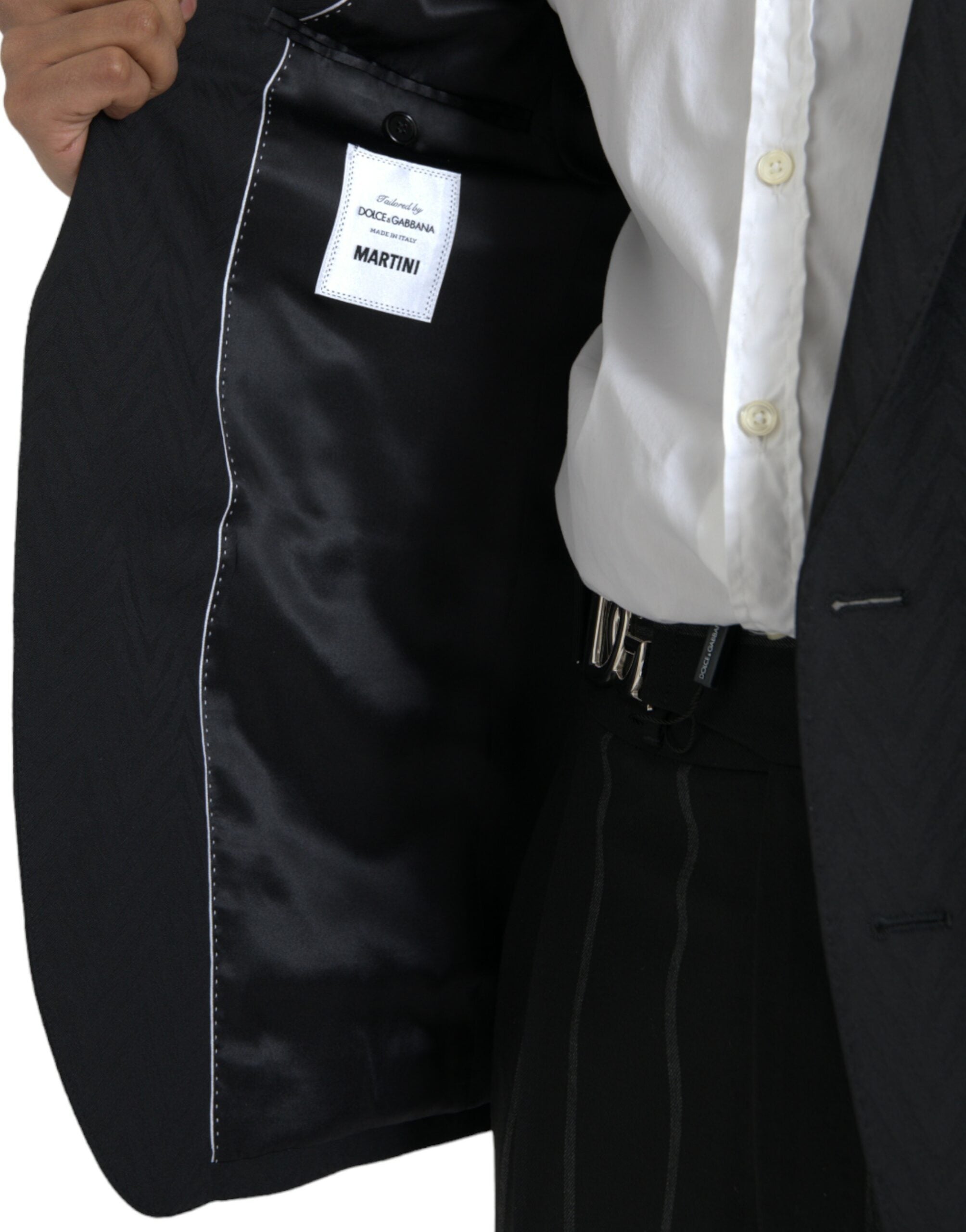 Dolce & Gabbana Svart MARTINI Slim Fit Jacka Kavaj Kavaj