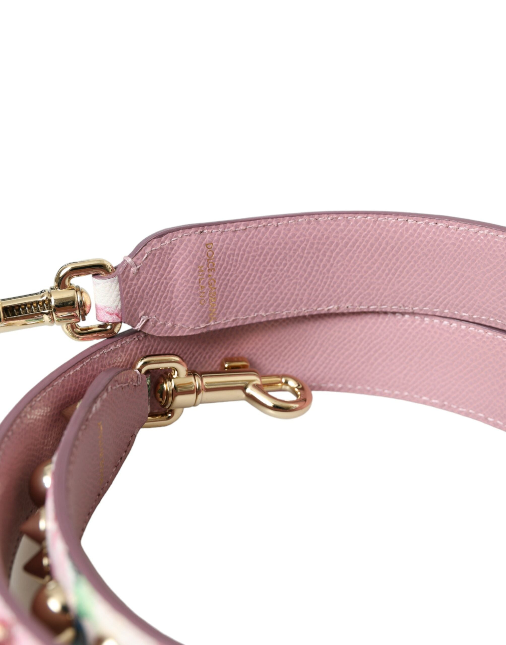 Dolce & Gabbana Rosa Blommig Handväska Tillbehör Axelrem