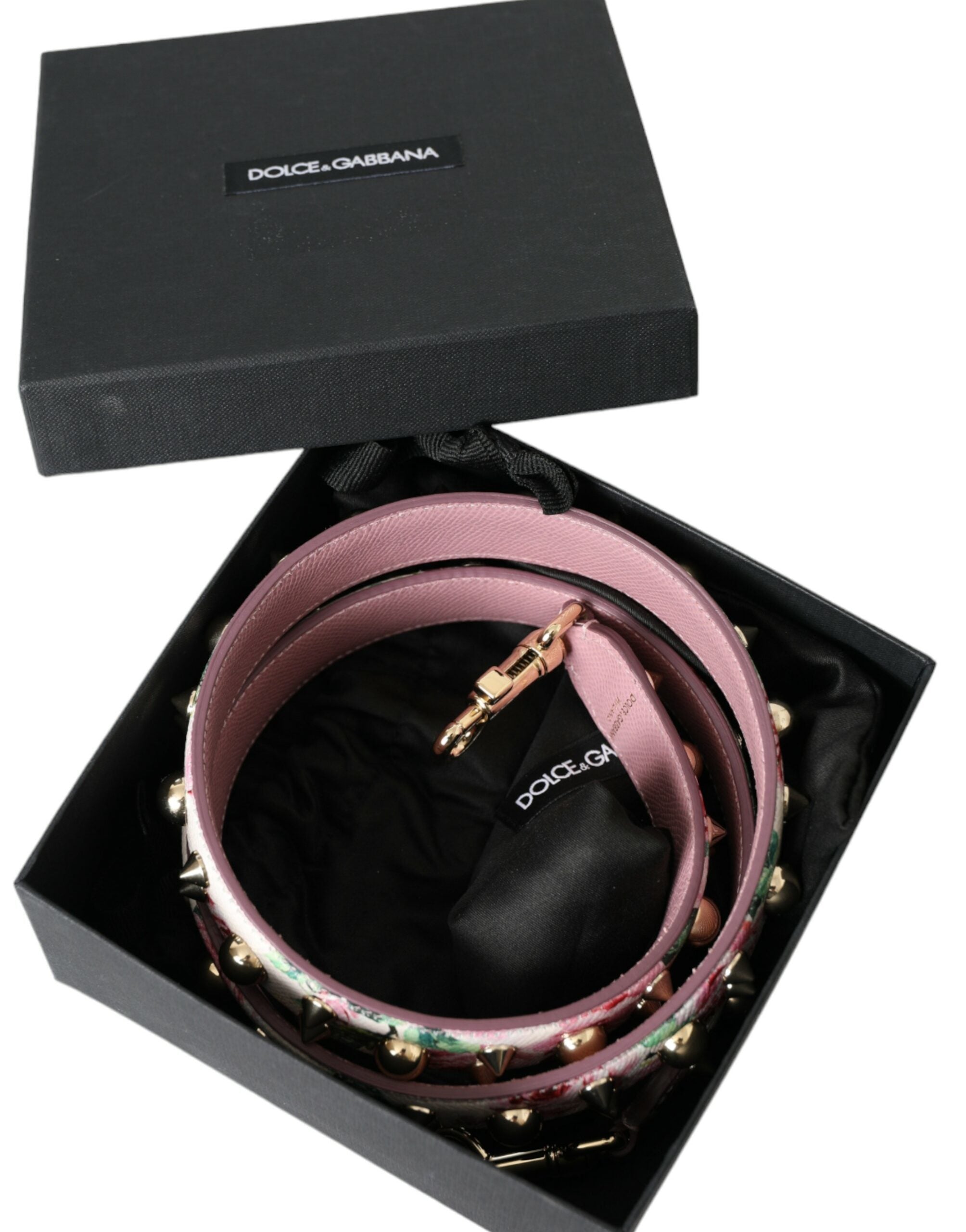 Dolce & Gabbana Rosa Blommig Handväska Tillbehör Axelrem