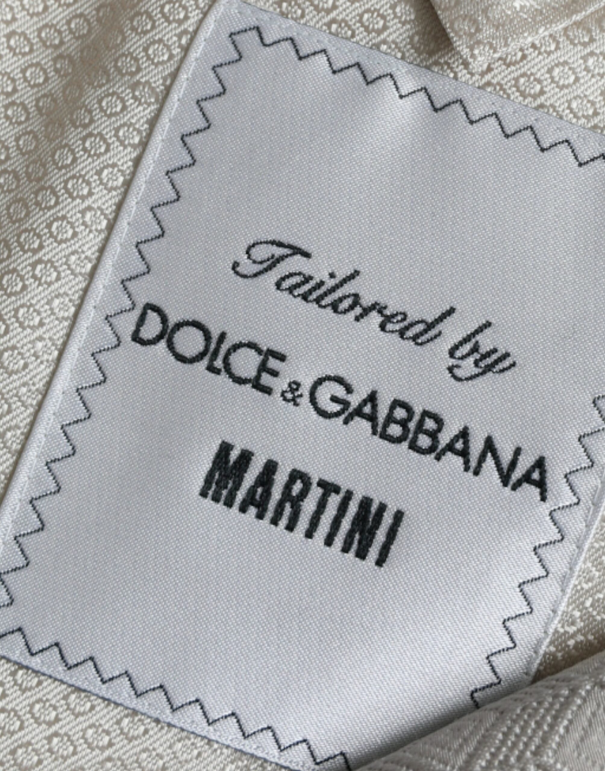 Dolce & Gabbana Beige MARTINI Enkelknäppt Kavaj