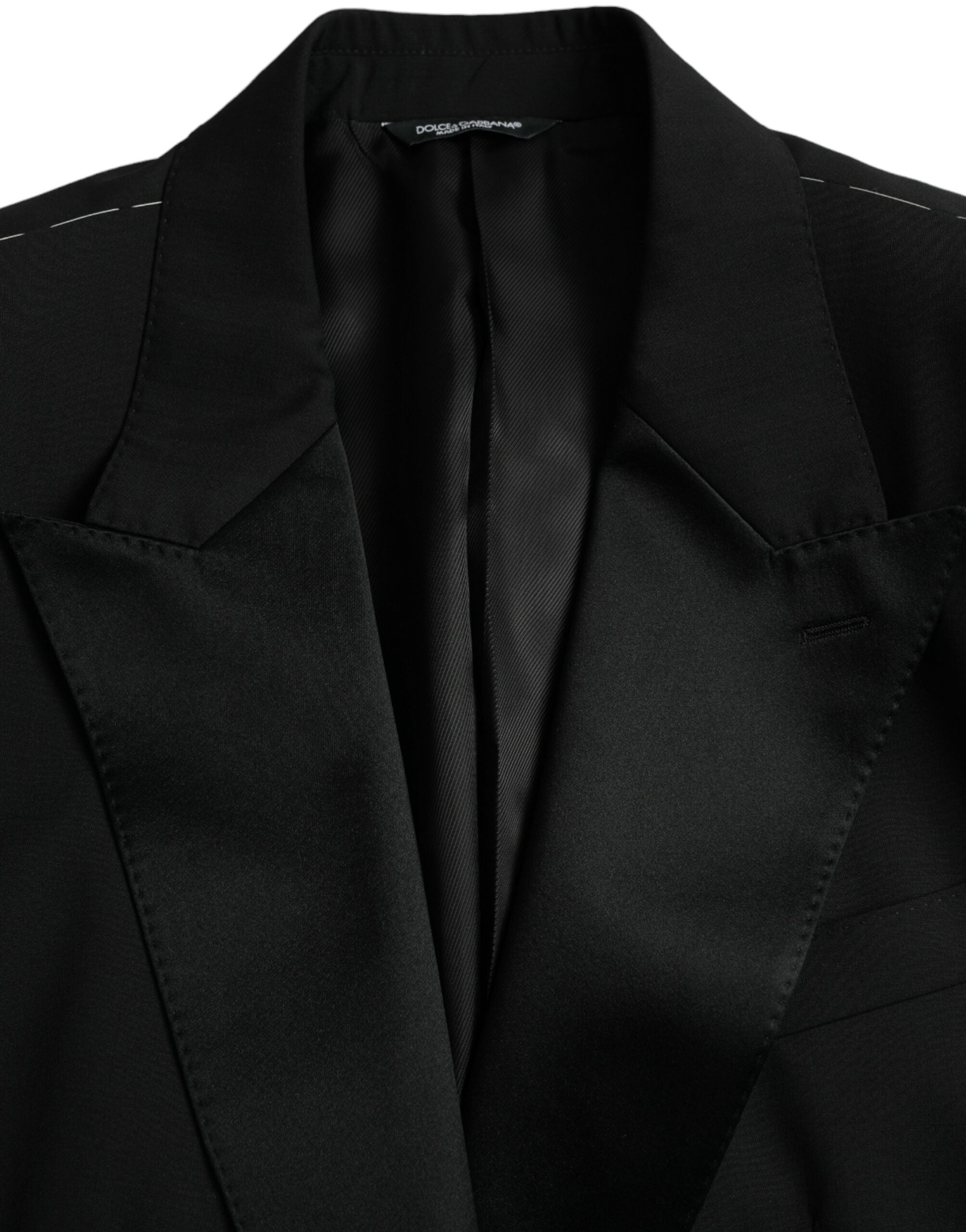 Dolce & Gabbana Svart SICILIA Enkelknäppt Kavaj