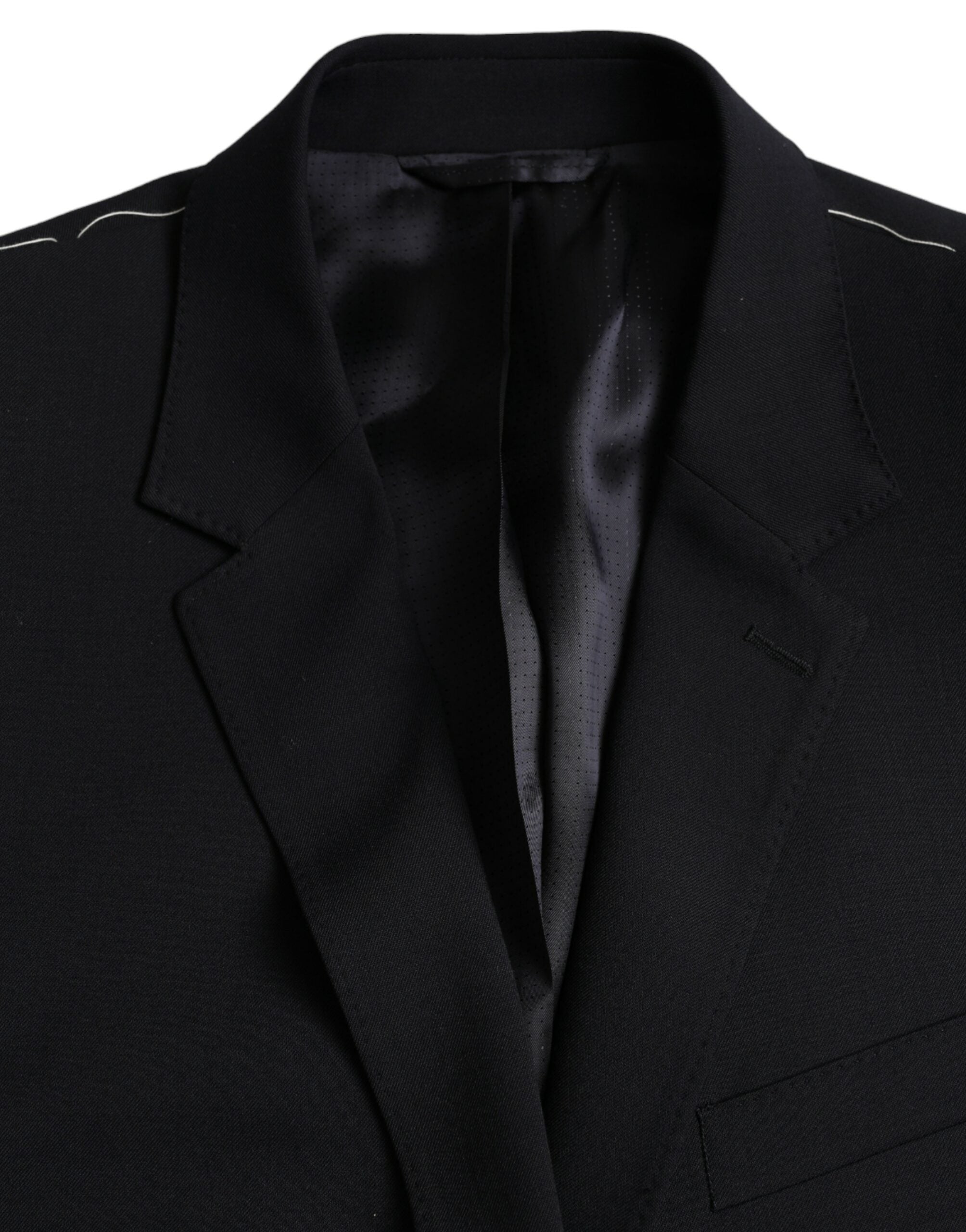 Dolce & Gabbana Svart MARTINI Enkelknäppt Kavaj