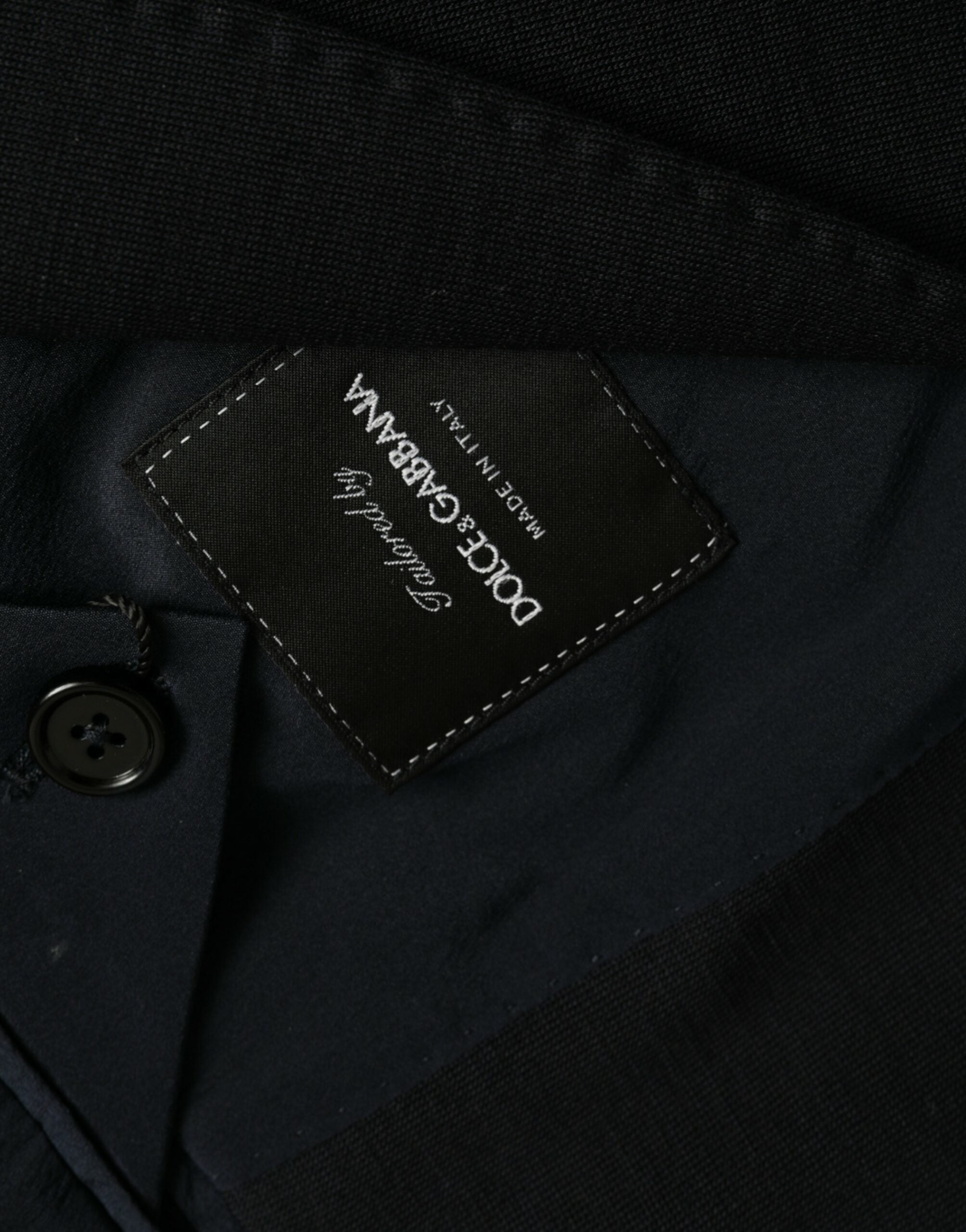 Dolce & Gabbana Svart Ullkavaj med Enkelknäppt Skydd