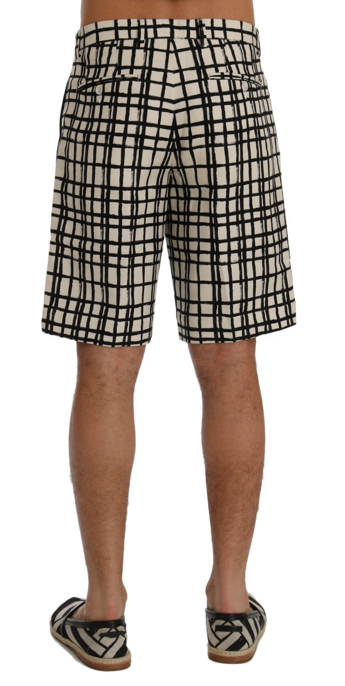 Dolce & Gabbana Vita Svarta Randiga Casual Shorts