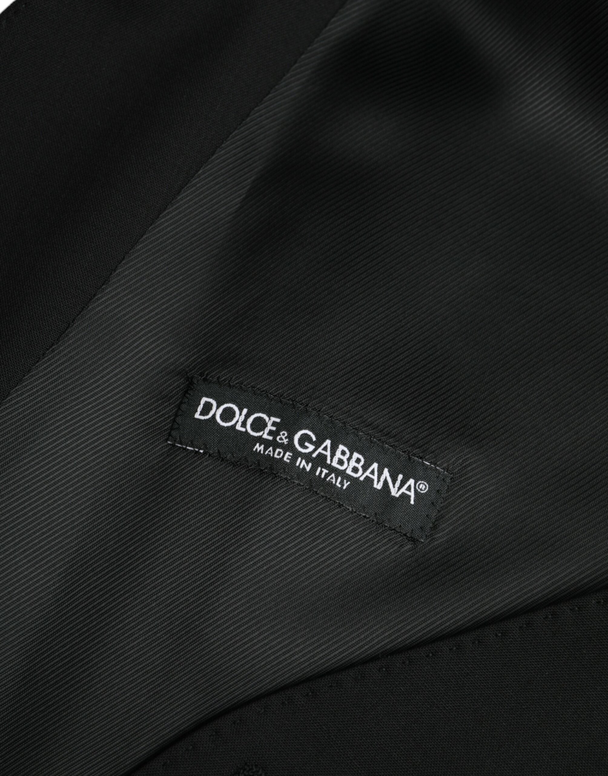 Dolce & Gabbana svart ullväst för formell klänning