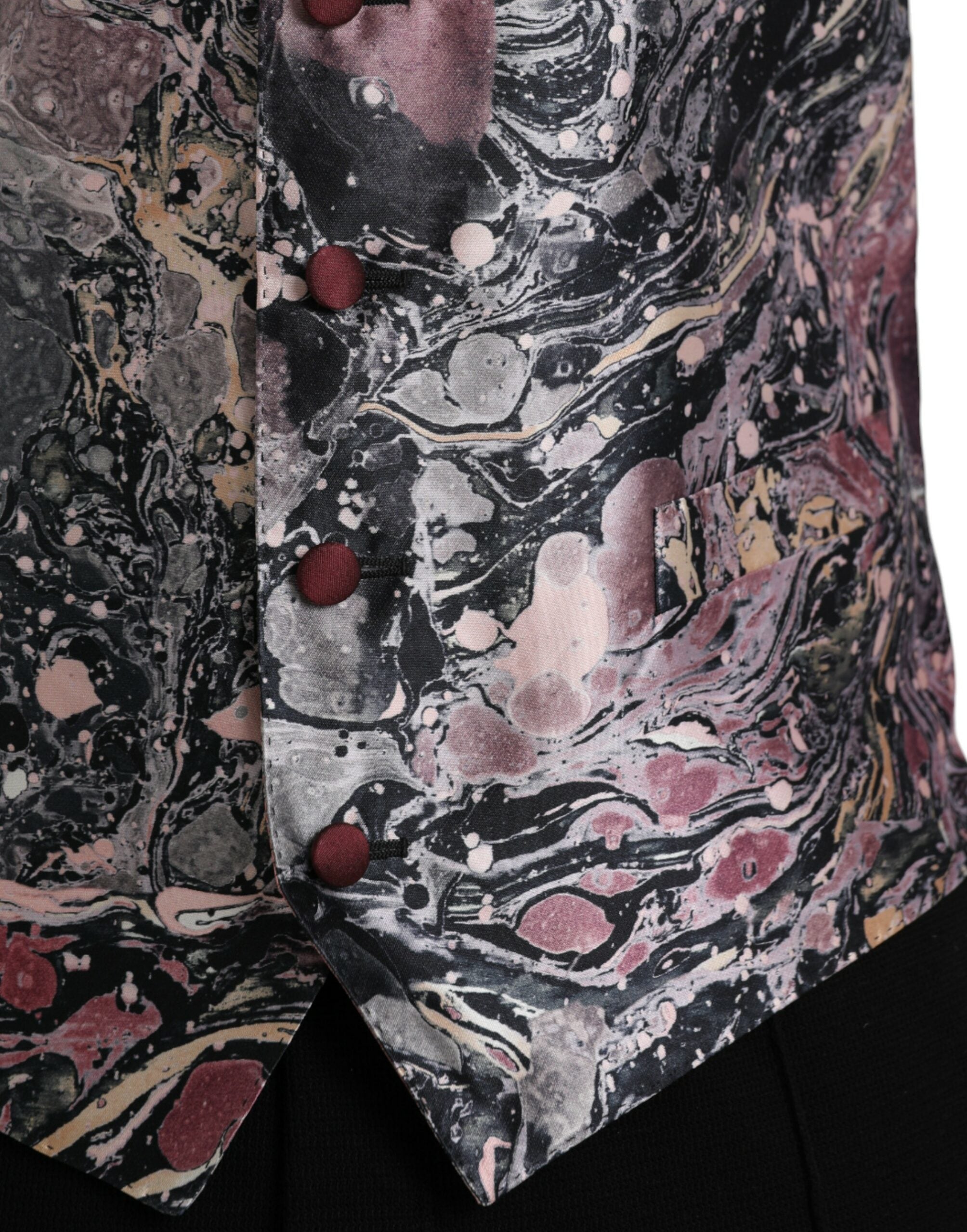 Dolce & Gabbana Flerfärgad Galaxy Sidenväst Formell Väst