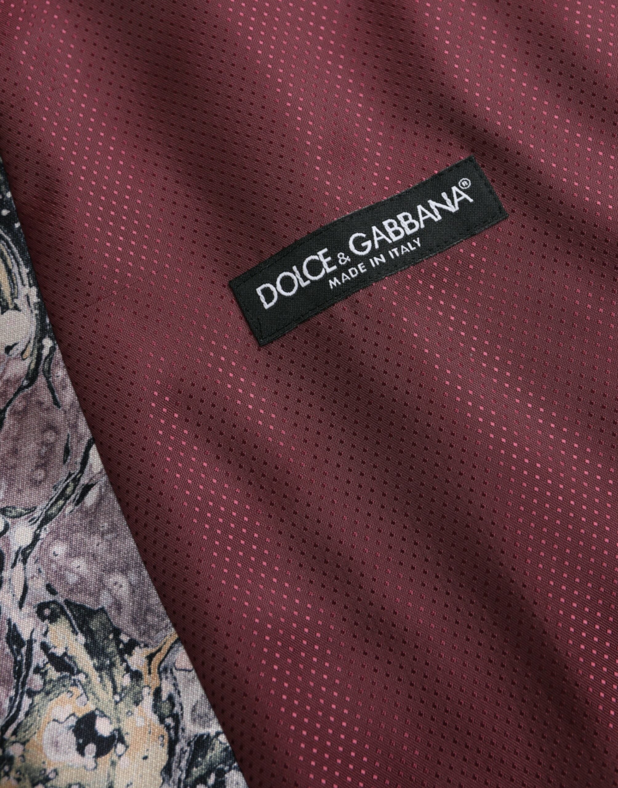 Dolce & Gabbana Flerfärgad Galaxy Sidenväst Formell Väst