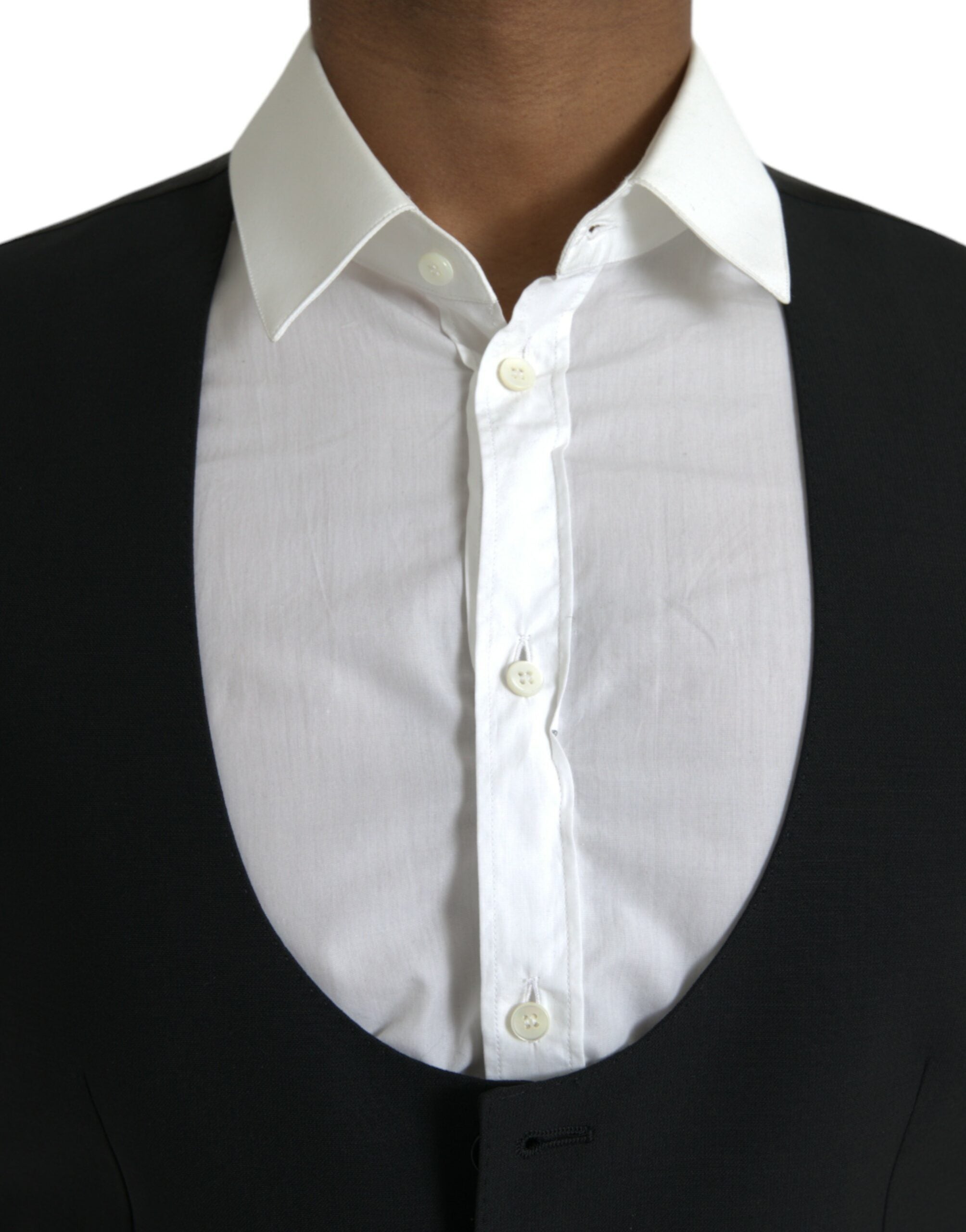 Dolce & Gabbana Svart Ullväst Klänning Formell Väst