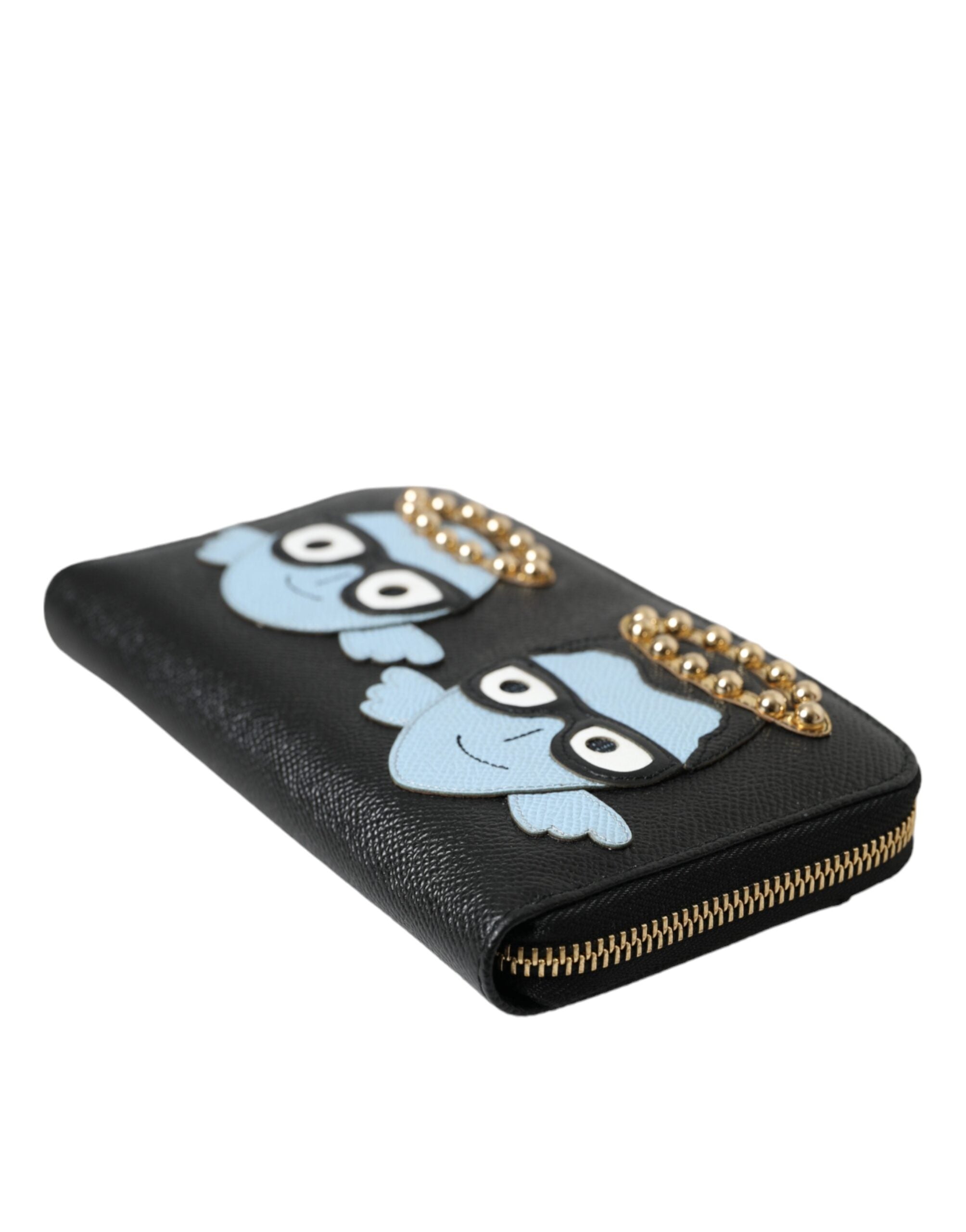 Dolce & Gabbana Svart Blå Läder