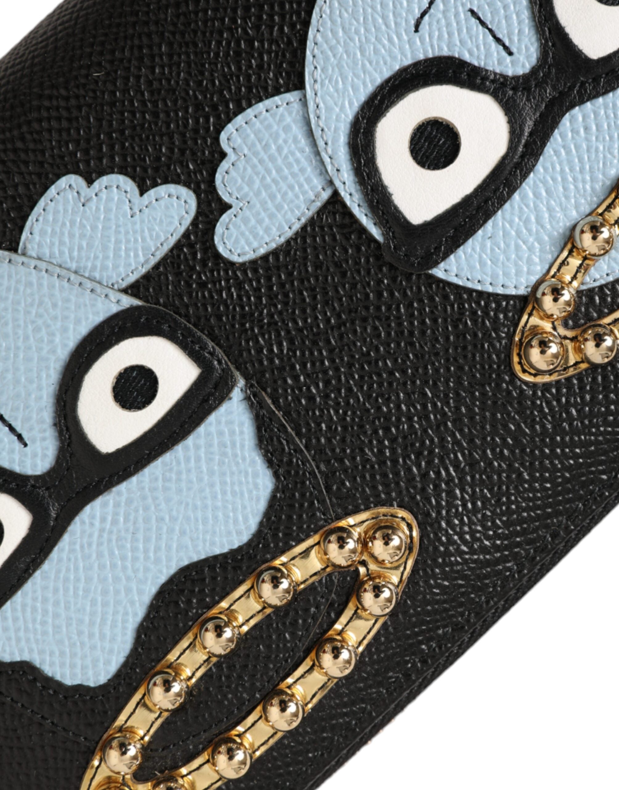 Dolce & Gabbana Svart Blå Läder