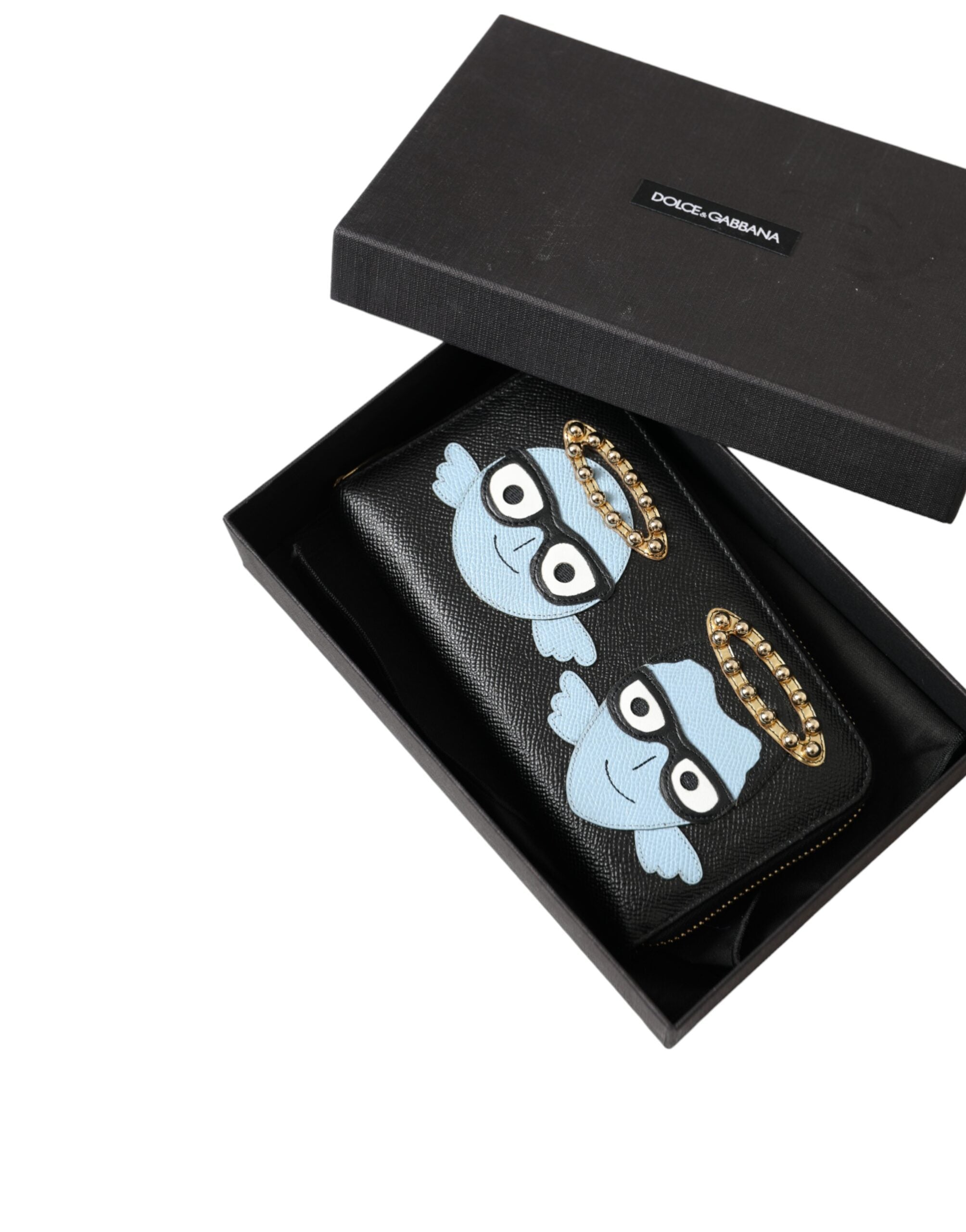 Dolce & Gabbana Svart Blå Läder