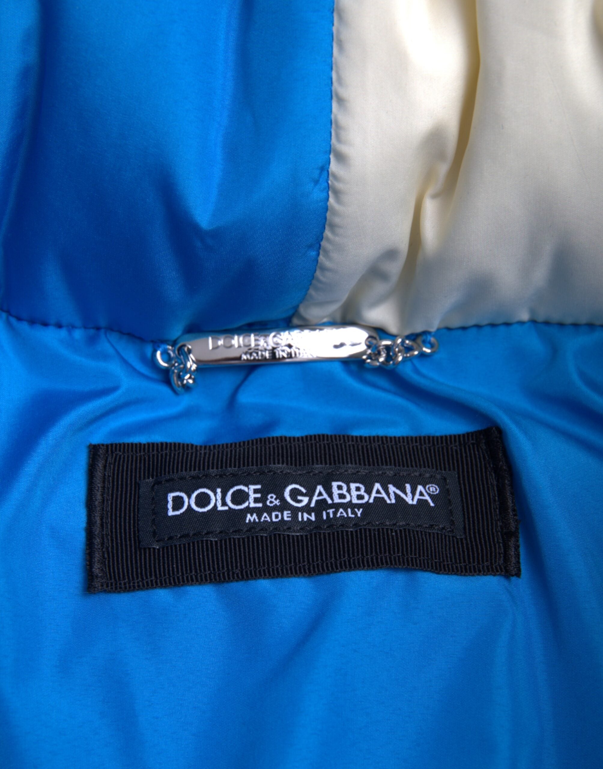 Dolce & Gabbana Flerfärgad Logotyp Vindjacka Pufferjacka