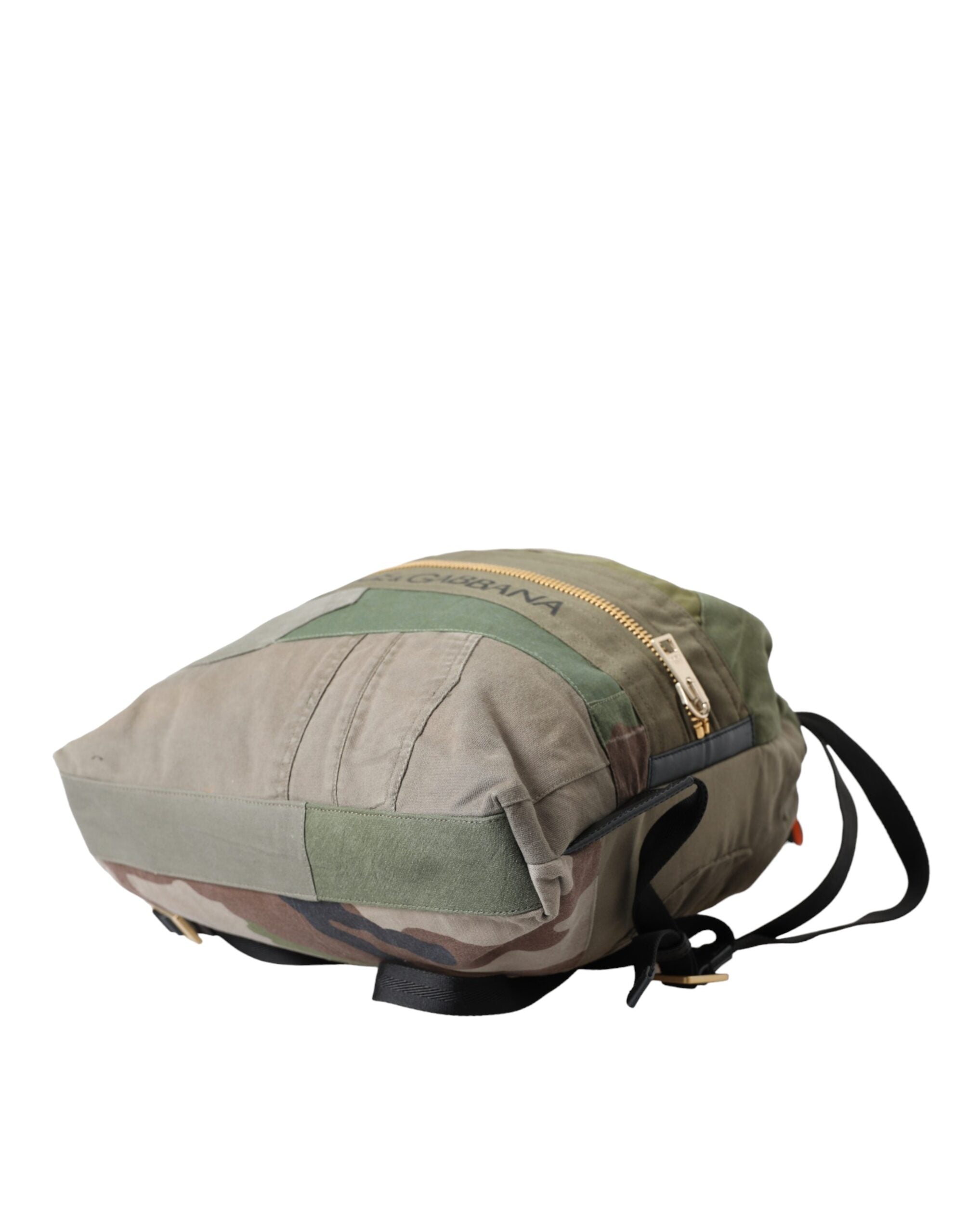 Dolce & Gabbana Militärgrön Patchwork Ryggsäck
