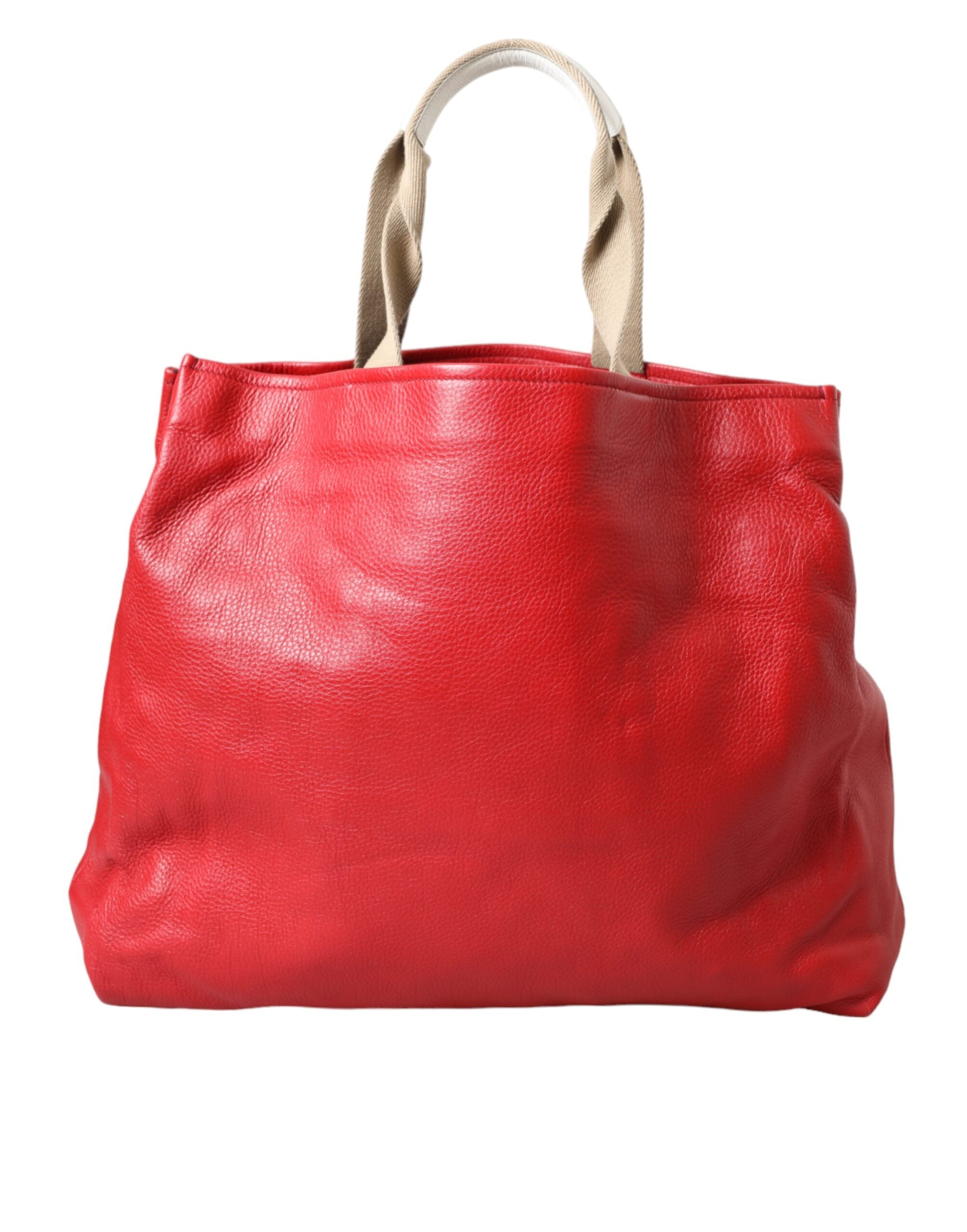 Dolce & Gabbana Röd Läder