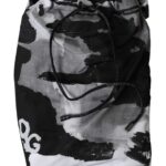 Dolce & Gabbana Flerfärgade Kamouflage DG Logo Beachwear Shorts Badkläder