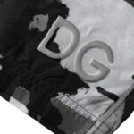 Dolce & Gabbana Flerfärgade Kamouflage DG Logo Beachwear Shorts Badkläder