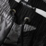 Dolce & Gabbana Flerfärgade Kamouflage DG Logo Beachwear Shorts Badkläder