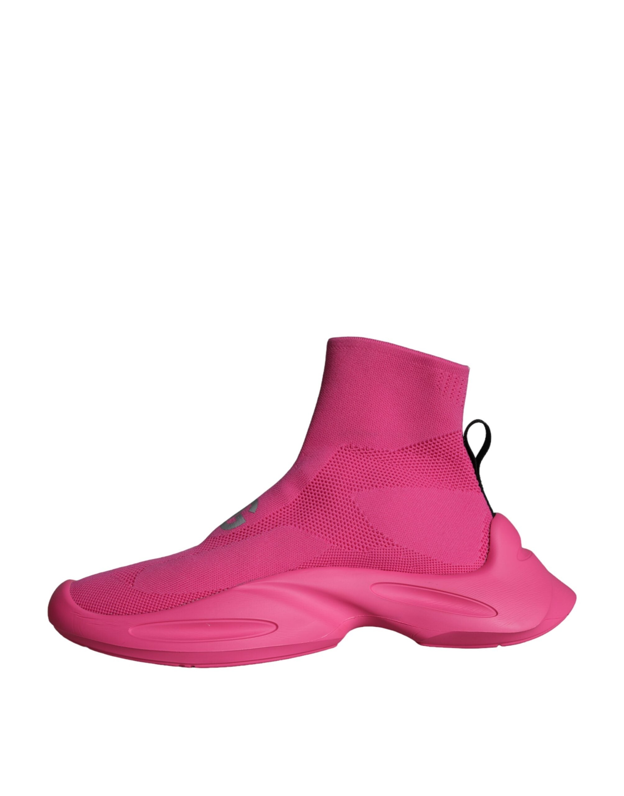 Dolce & Gabbana Rosa Logotyptryck Slip On Strumpor Sneakers Skor