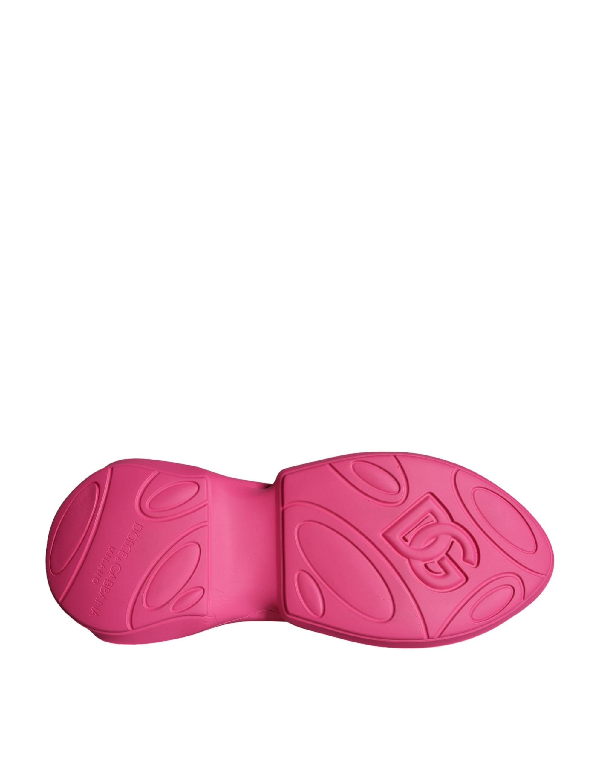Dolce & Gabbana Rosa Logotyptryck Slip On Strumpor Sneakers Skor