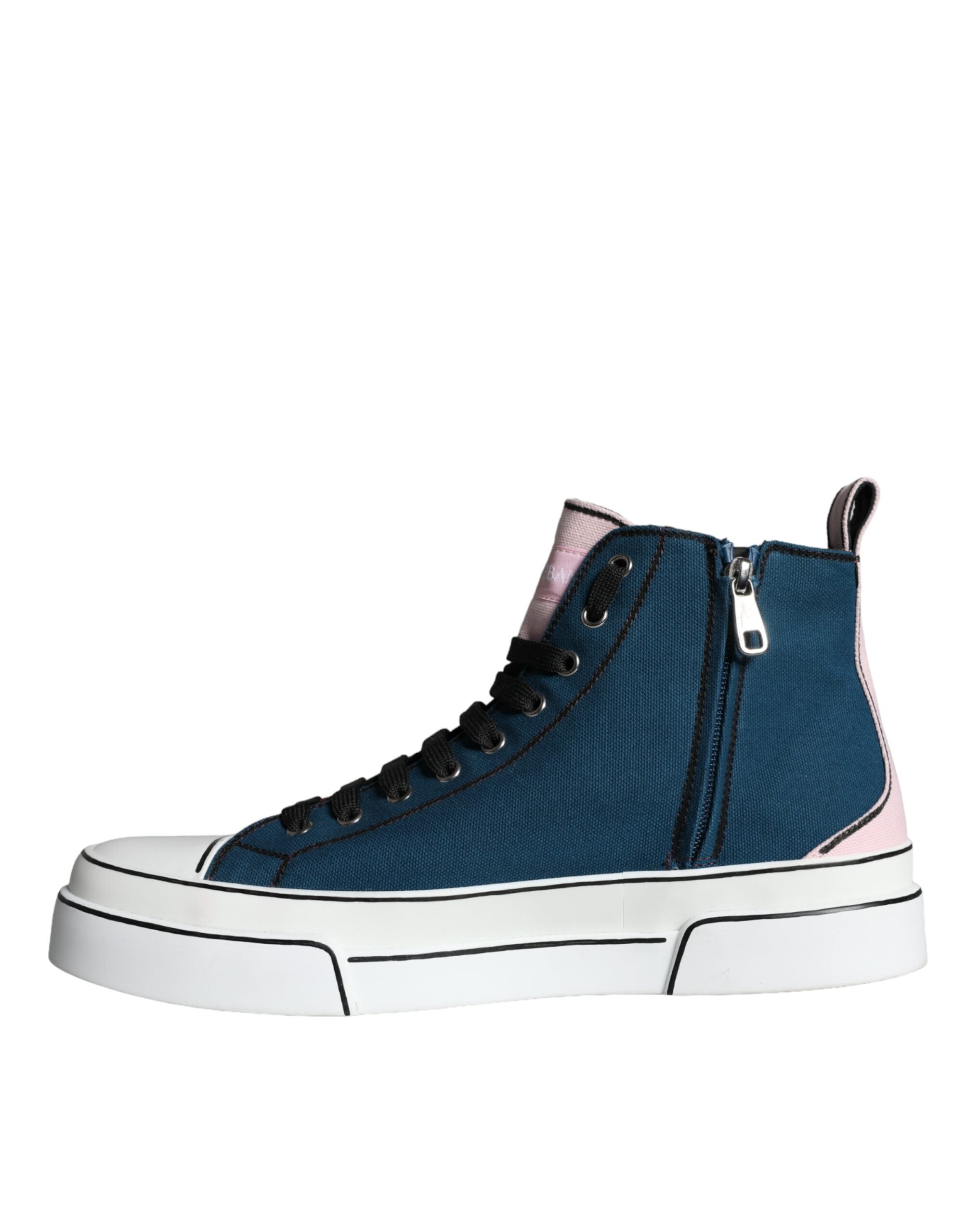 Dolce & Gabbana Flerfärgade Patchwork Höga Sneakers Skor
