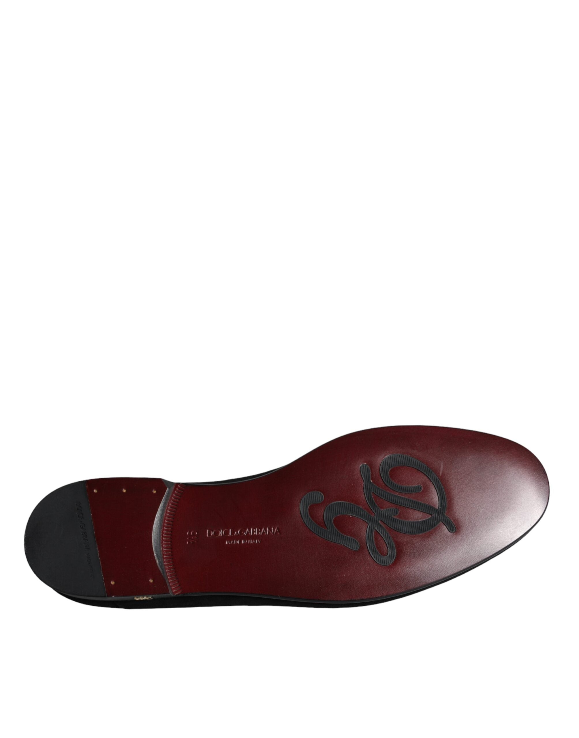 Dolce & Gabbana svarta mockaloafers formella slip-on-skor