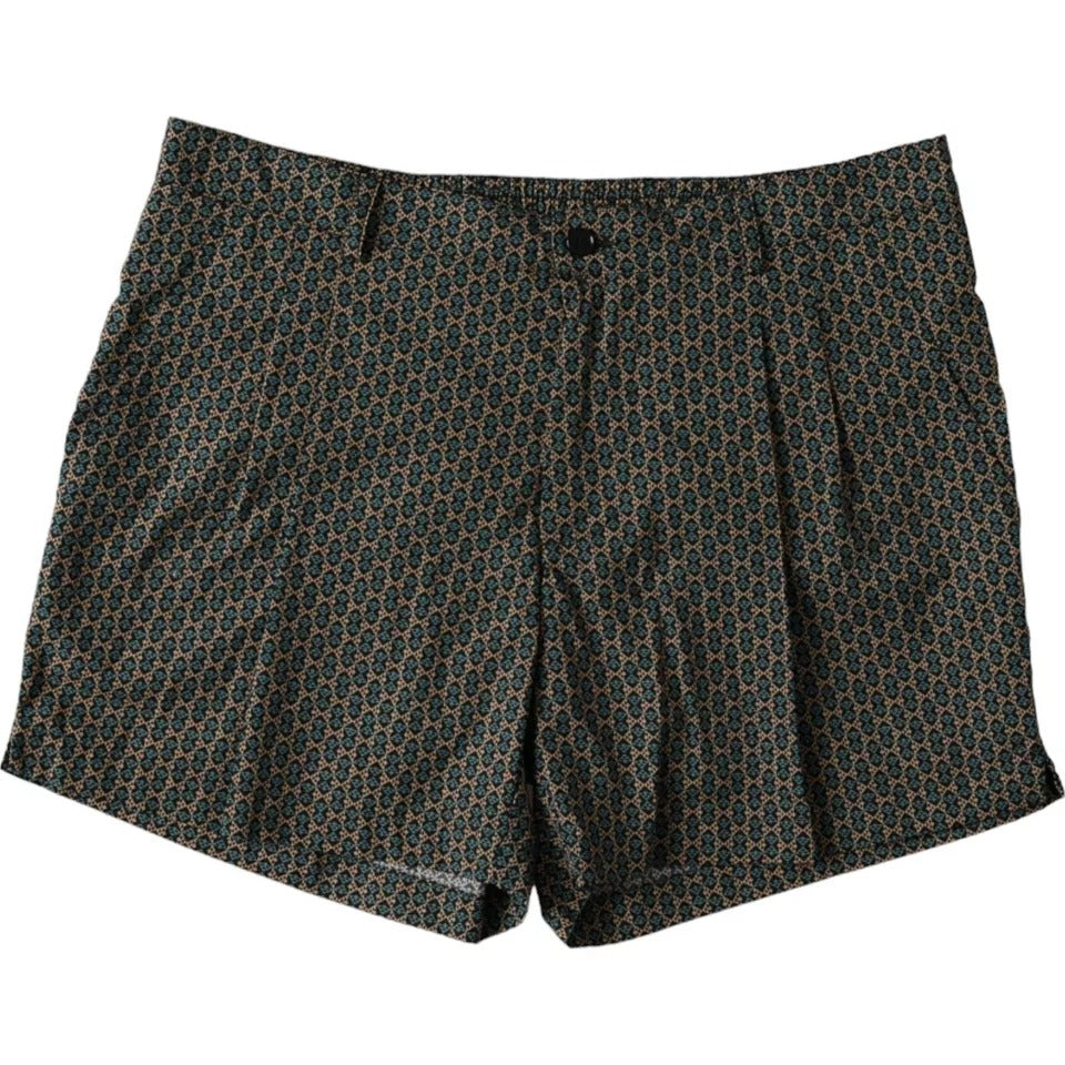 Dolce & Gabbana Bruna Mönstrade Strandkläder Badshorts Badkläder