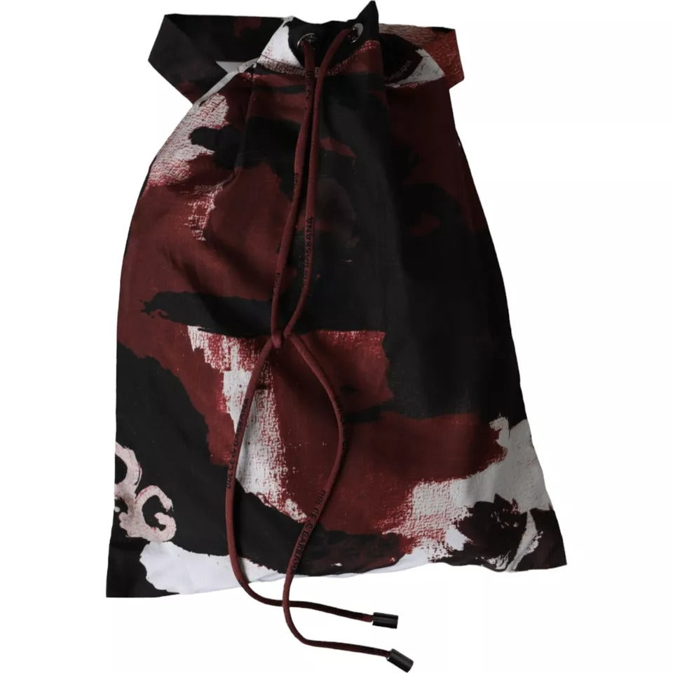 Dolce & Gabbana Flerfärgade Kamouflage DG Logo Beachwear Shorts Badkläder