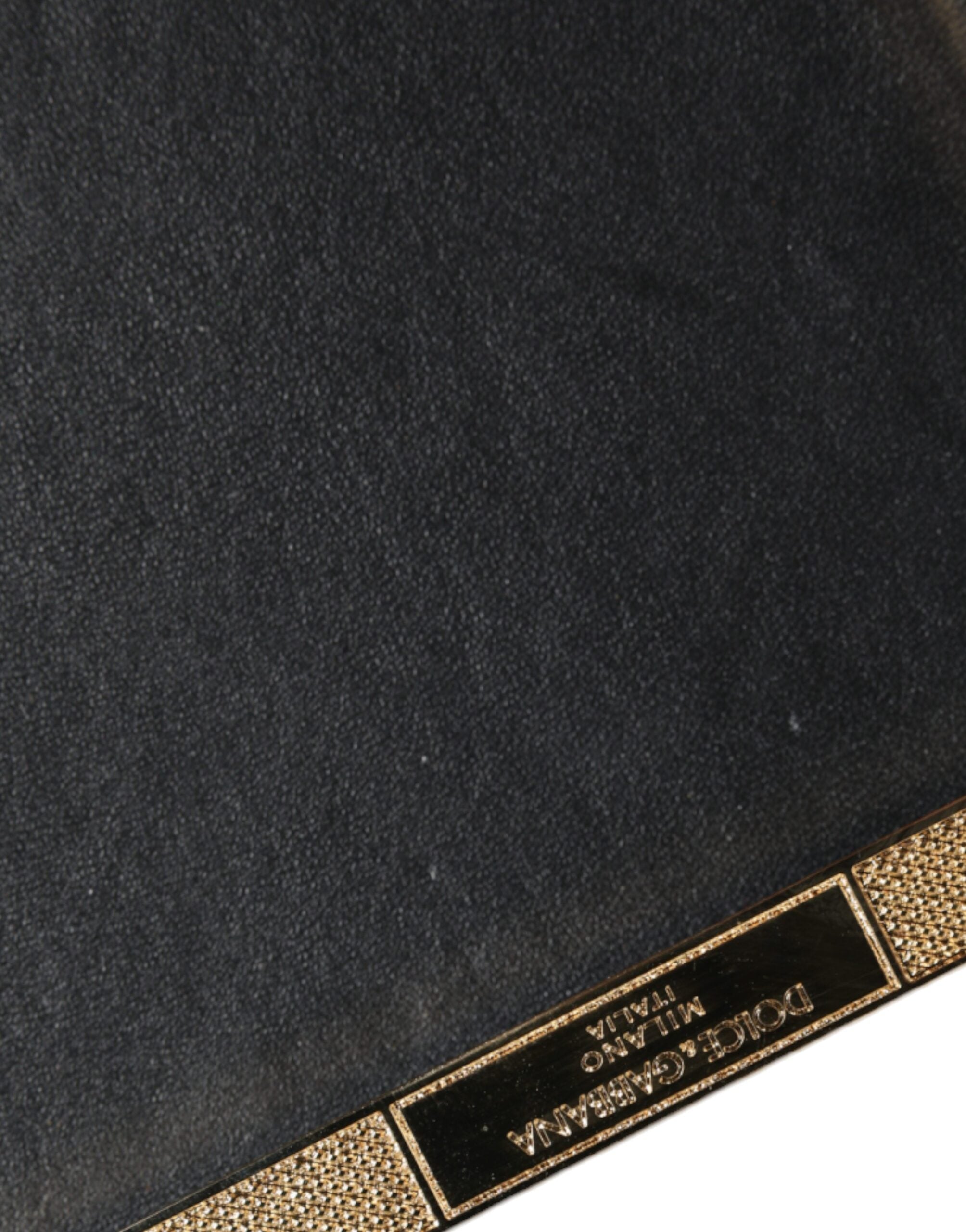 Dolce & Gabbana Guldfärgad Kristall Bifold Clutch Kvällsfest Damväska