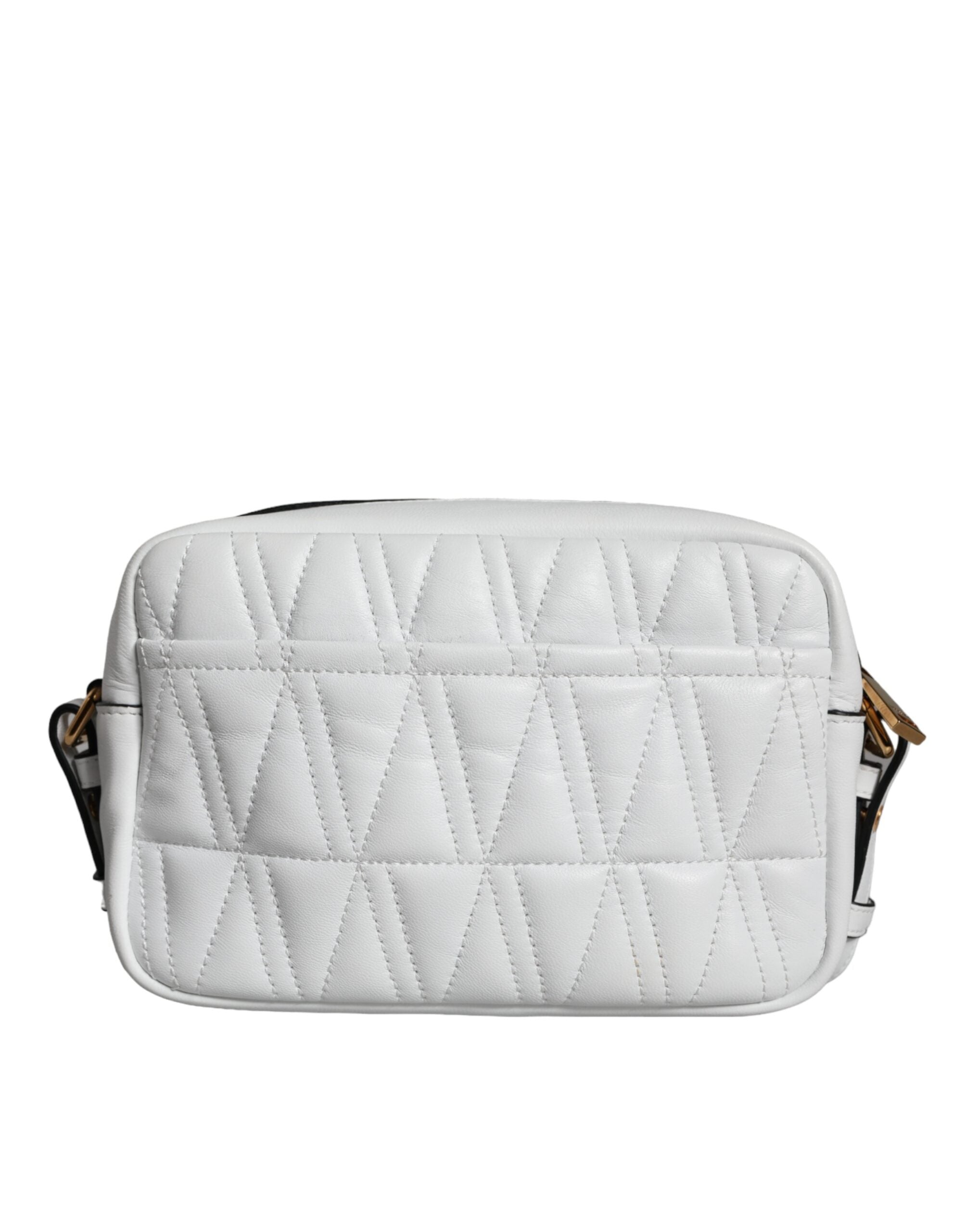 Versace Vit Quilted Nappa Leather Axelremsväska