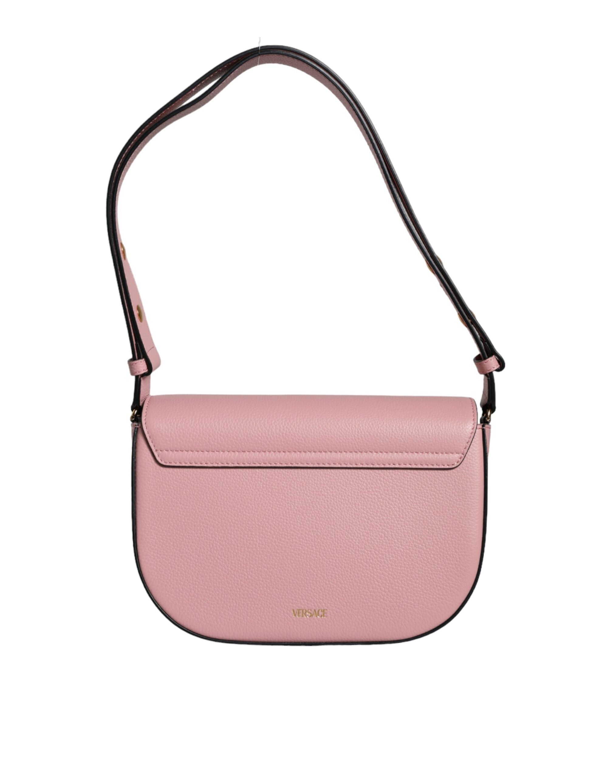 Versace Rosa Kornig Kalvskinnsväska med Logotyp