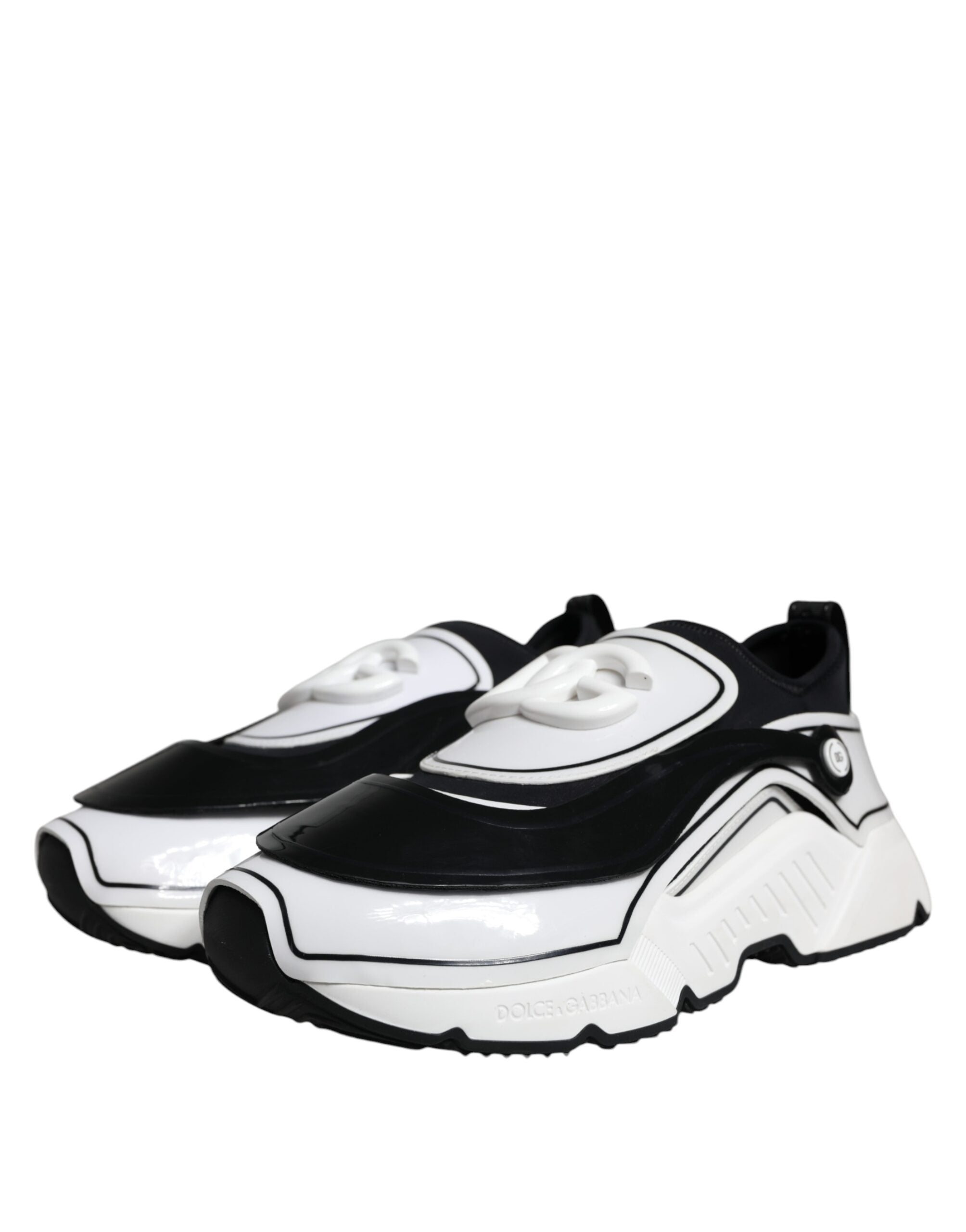 Dolce & Gabbana Vita Svarta Logotypplack Daymaster Sneakers Skor
