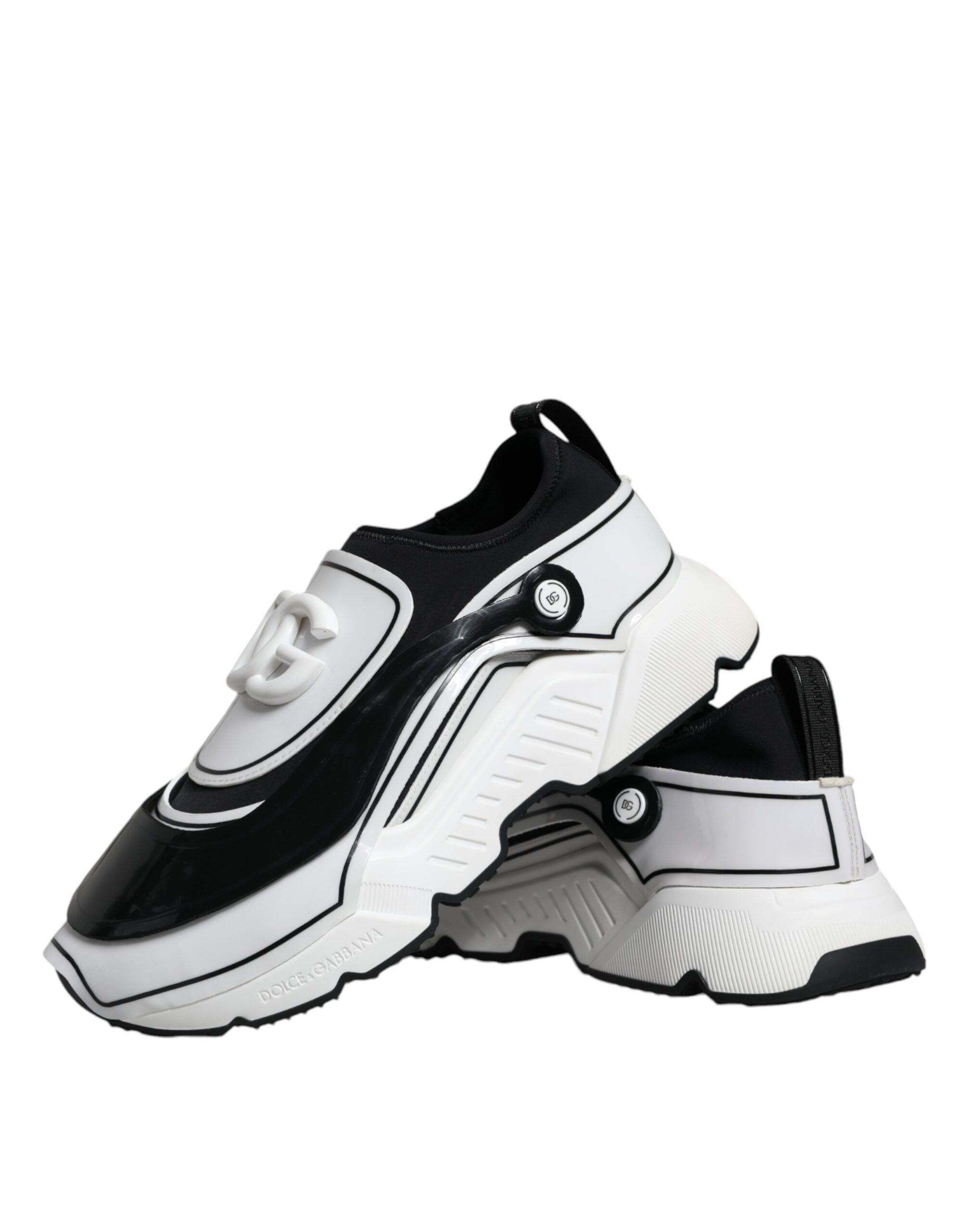 Dolce & Gabbana Vita Svarta Logotypplack Daymaster Sneakers Skor