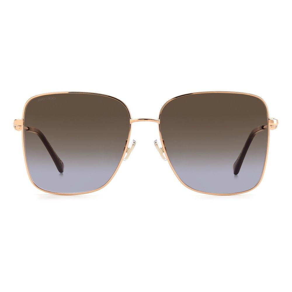 Jimmy Choo guldfärgade metallsolglasögon
