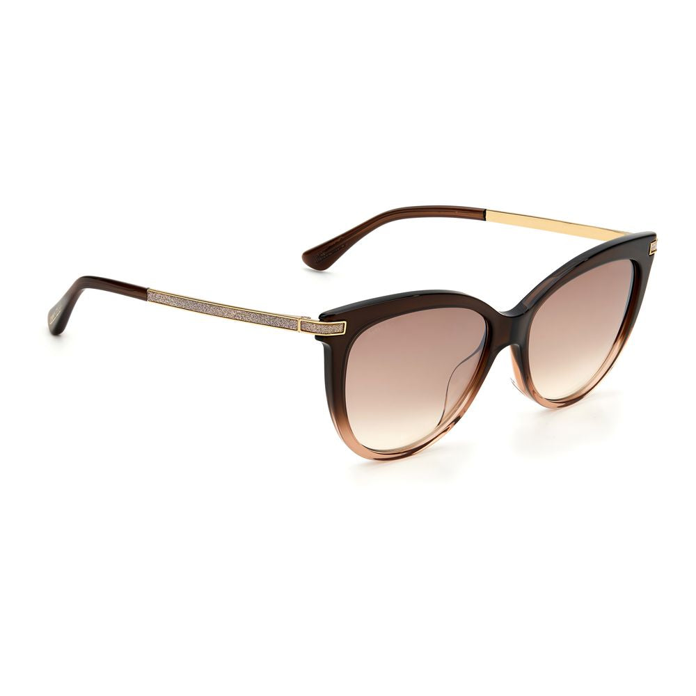 Jimmy Choo bruna acetatsolglasögon