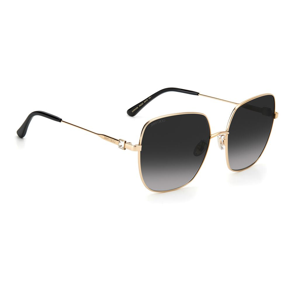 Jimmy Choo tvåfärgade metallsolglasögon