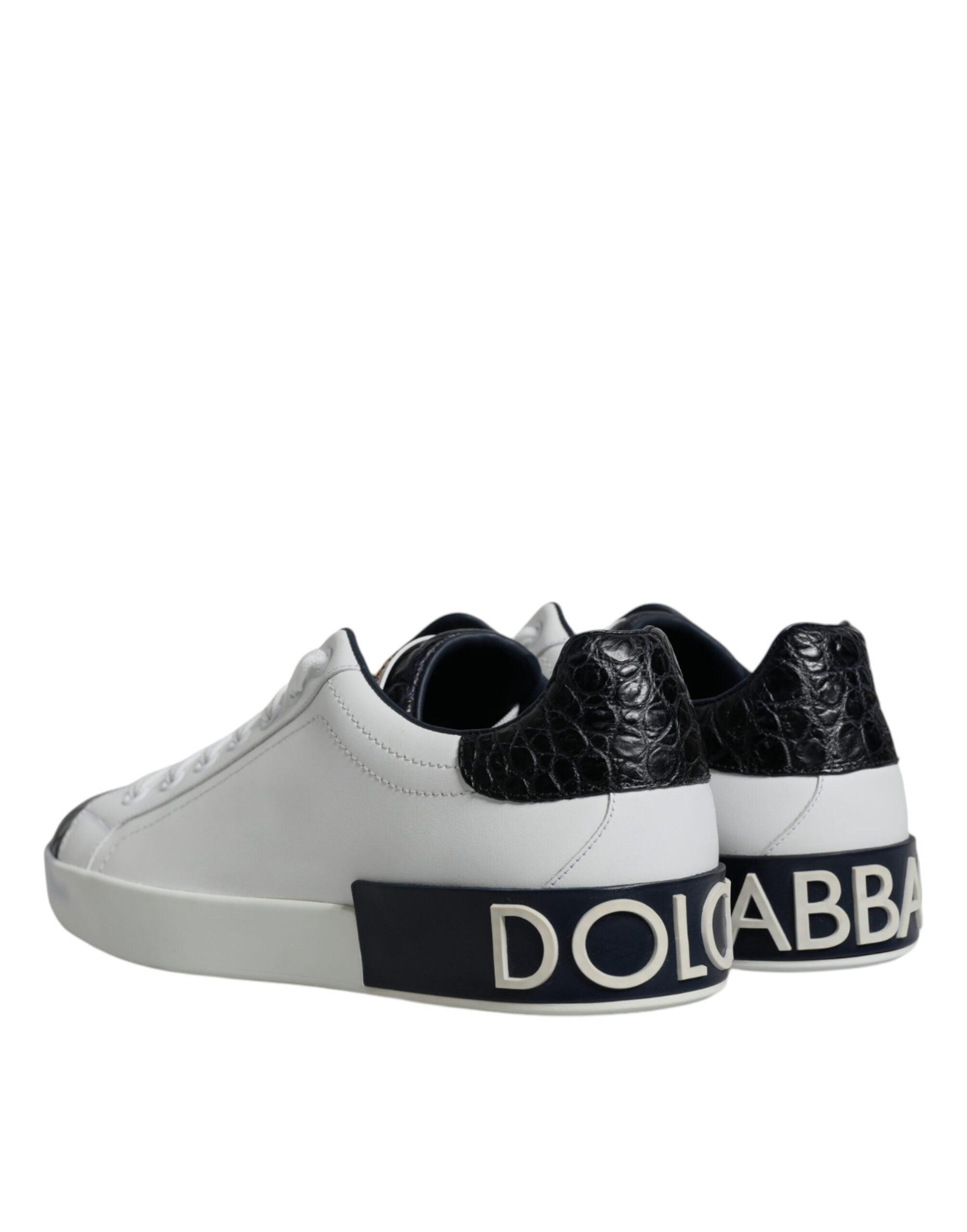 Dolce & Gabbana Vita Läderlogotyp Portofino Sneakers Skor