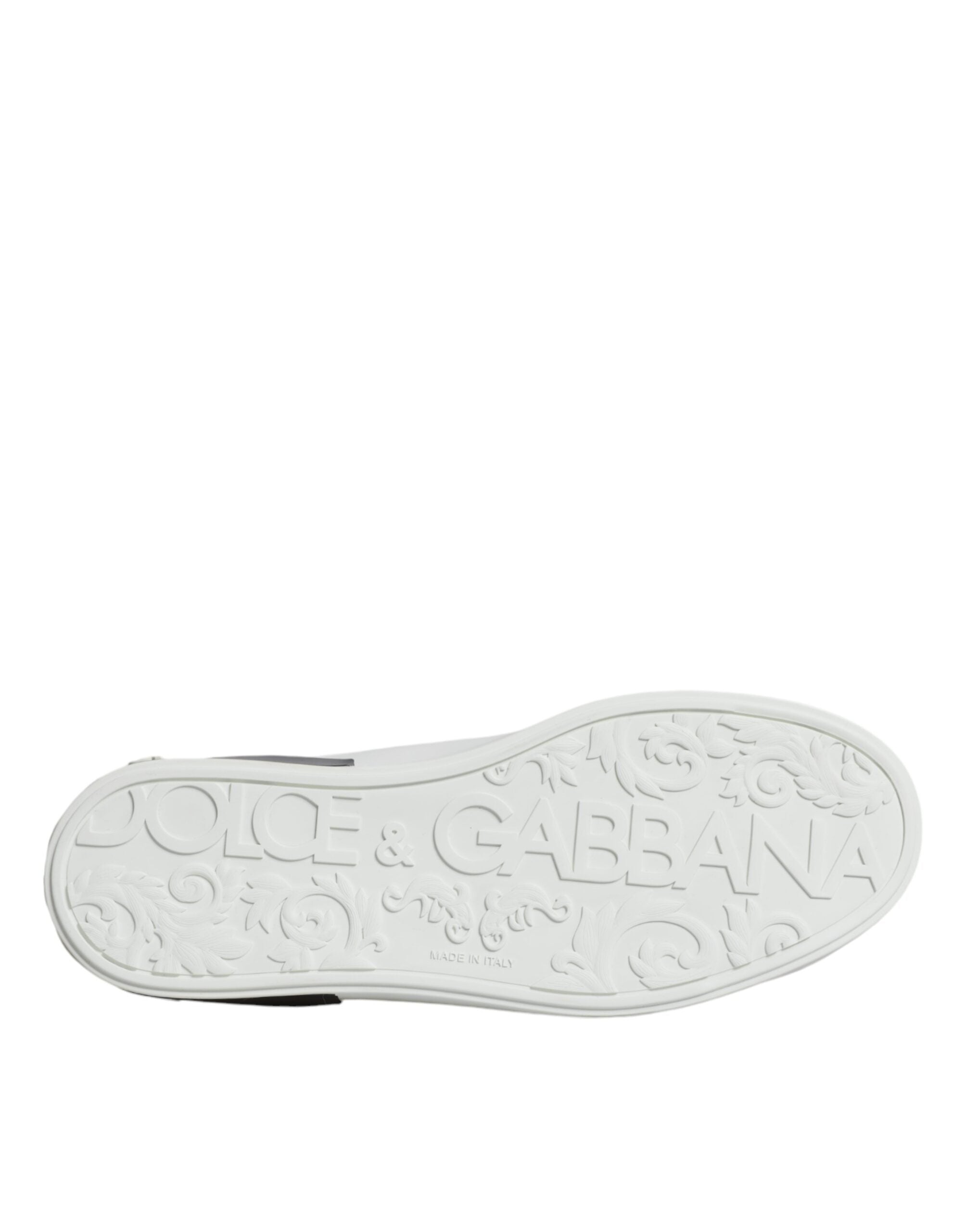 Dolce & Gabbana Vita Läderlogotyp Portofino Sneakers Skor